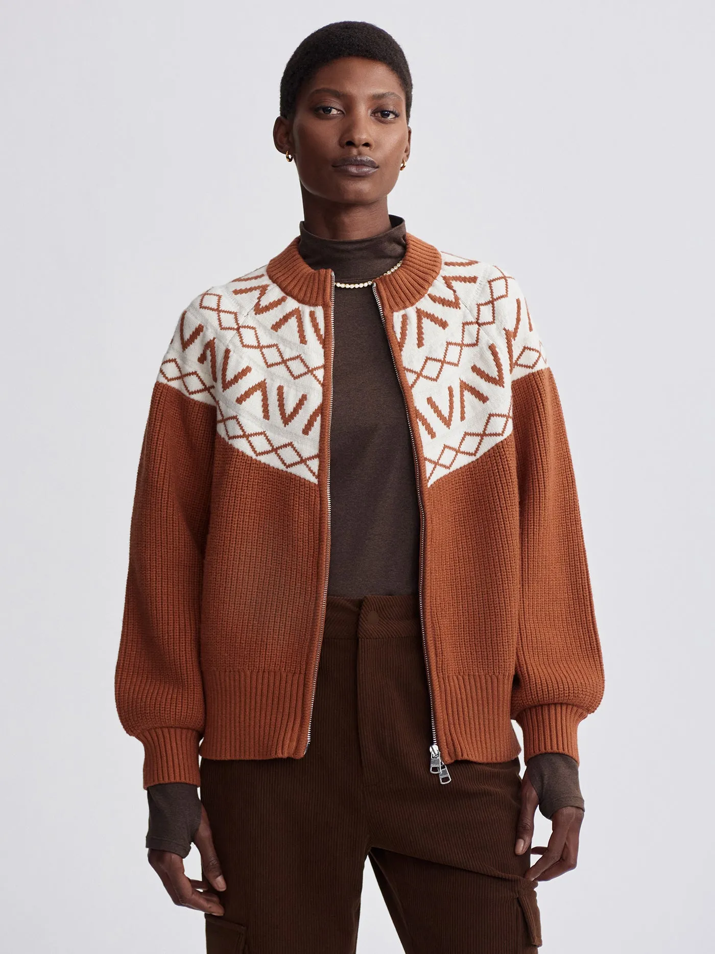 Alys Fairisle Knit Jacket