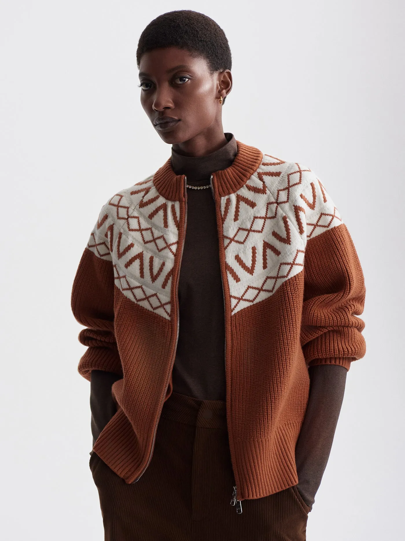 Alys Fairisle Knit Jacket