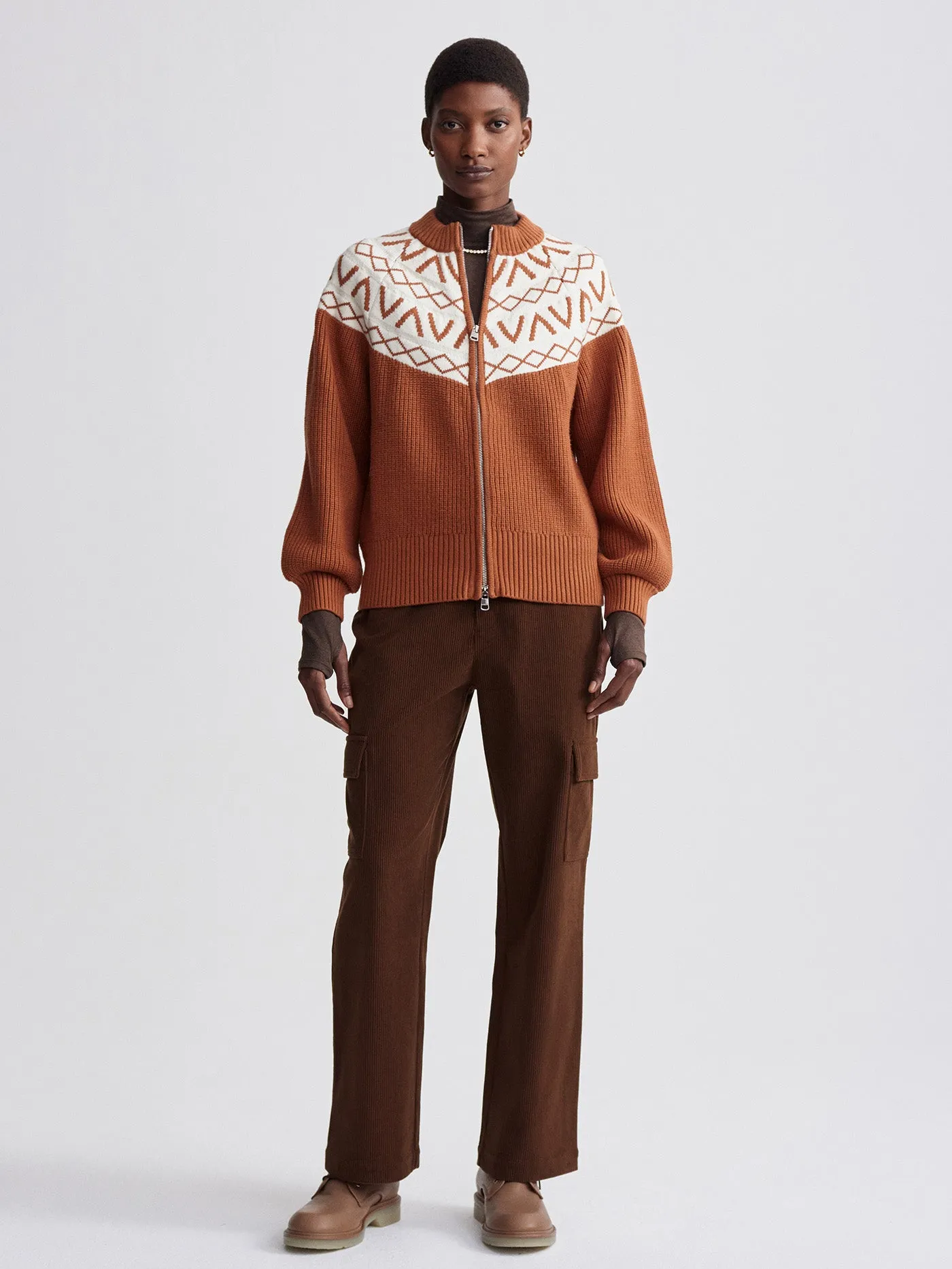 Alys Fairisle Knit Jacket