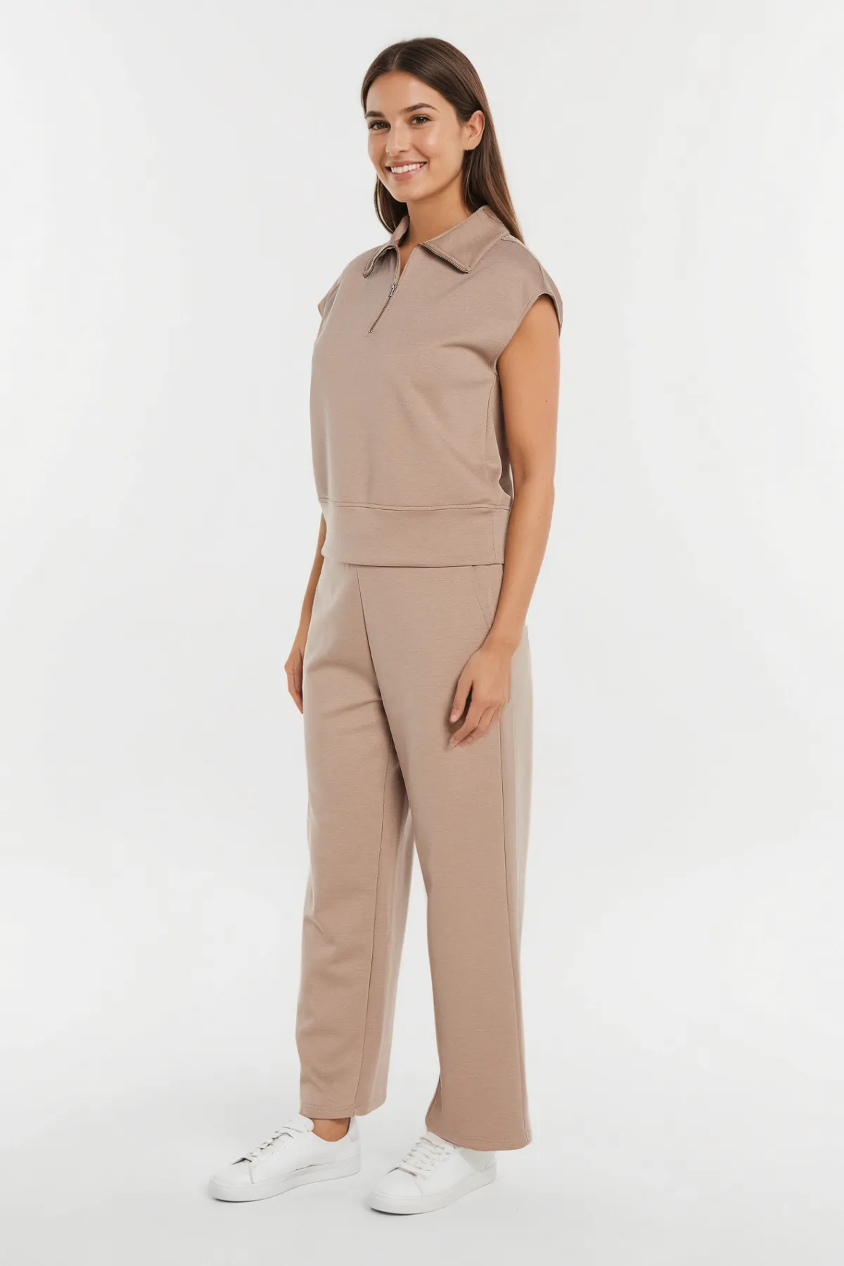 Aria Pant | Taupe Gray