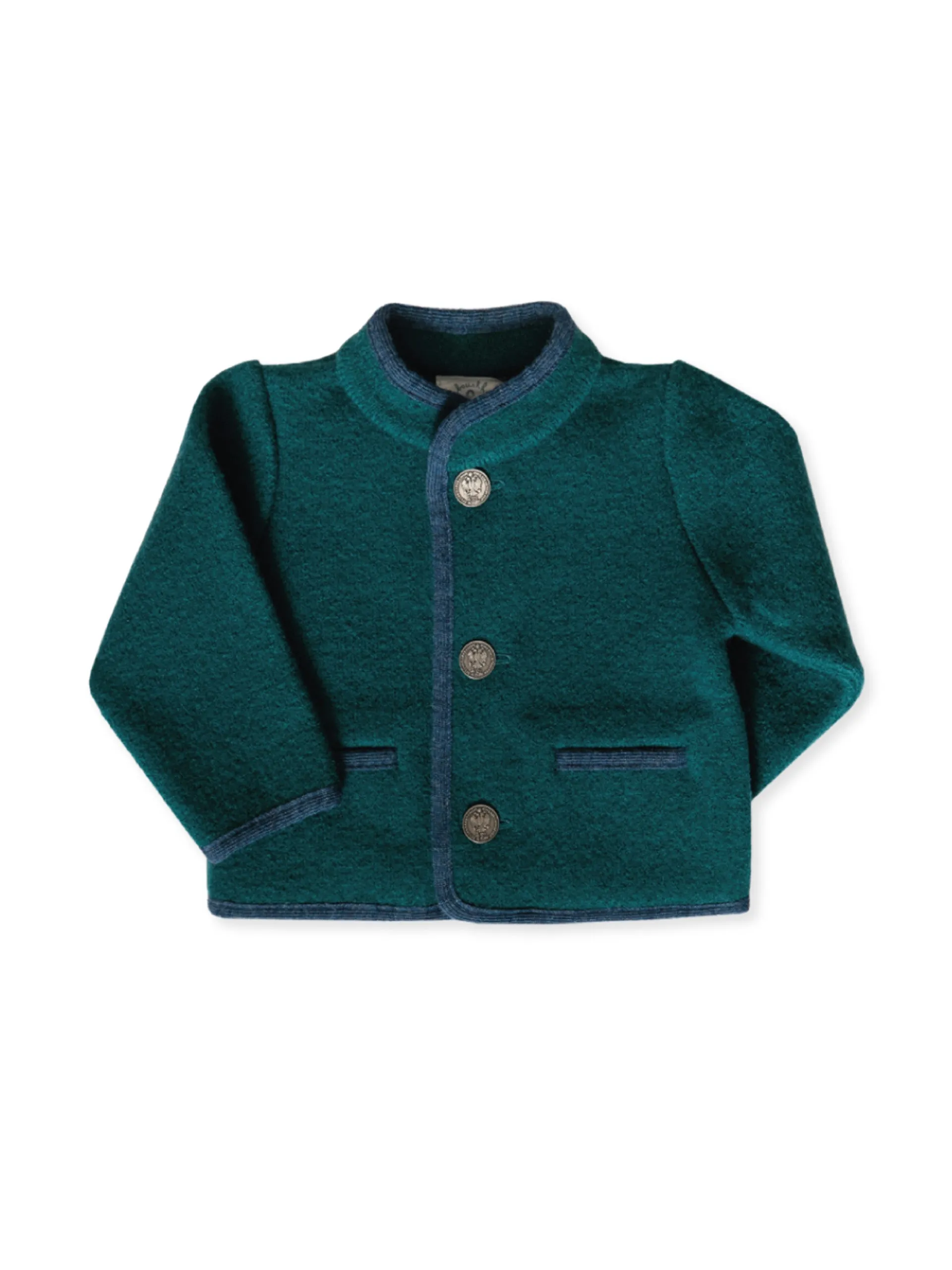 Austrian wool jacket in turquoise