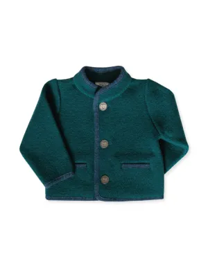 Austrian wool jacket in turquoise