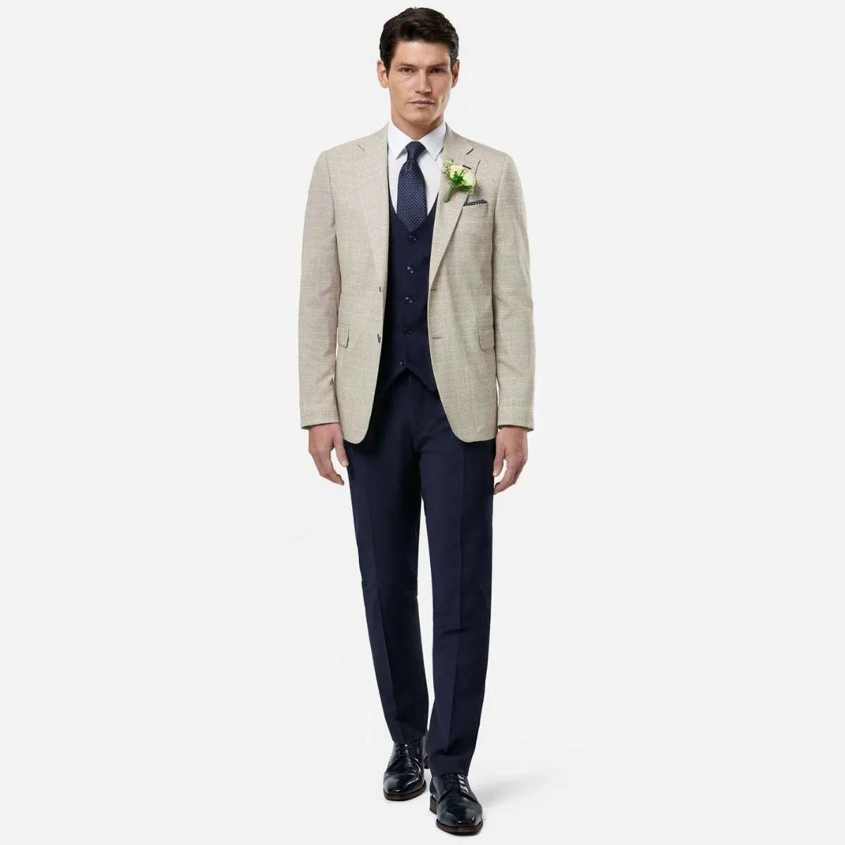 Benetti Philip Slim Fit Suit Jacket - Stone