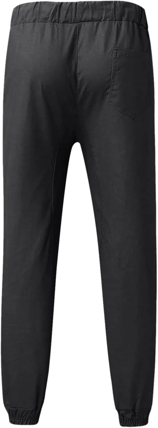Cargo Pants for Men Relaxed Fit Mens Cargo Pants Sweatpants Men's Heavyweight Cargo Fleece Sweatpants Stretch Elastic