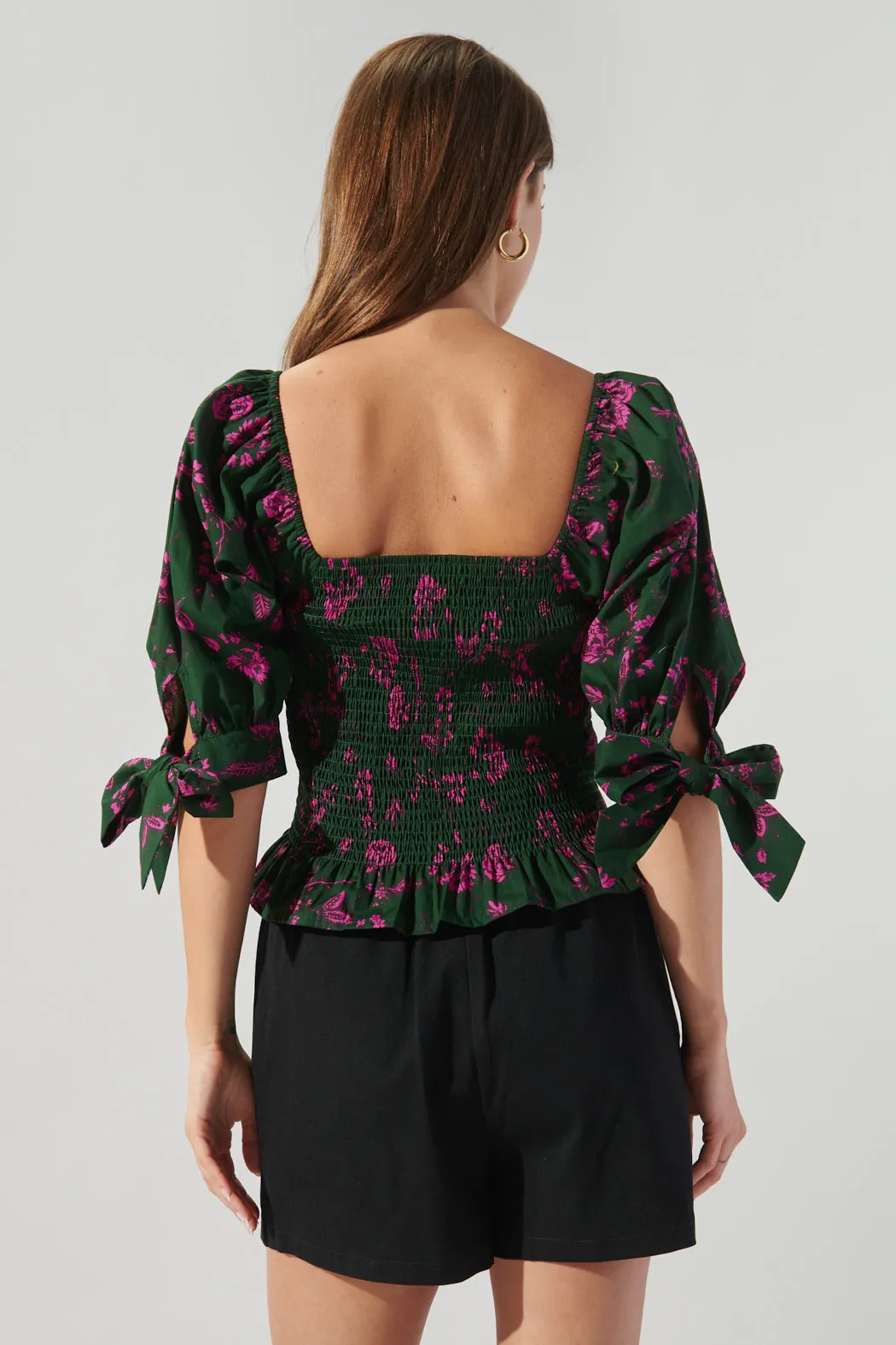 Close to You Smocked Peplum Top