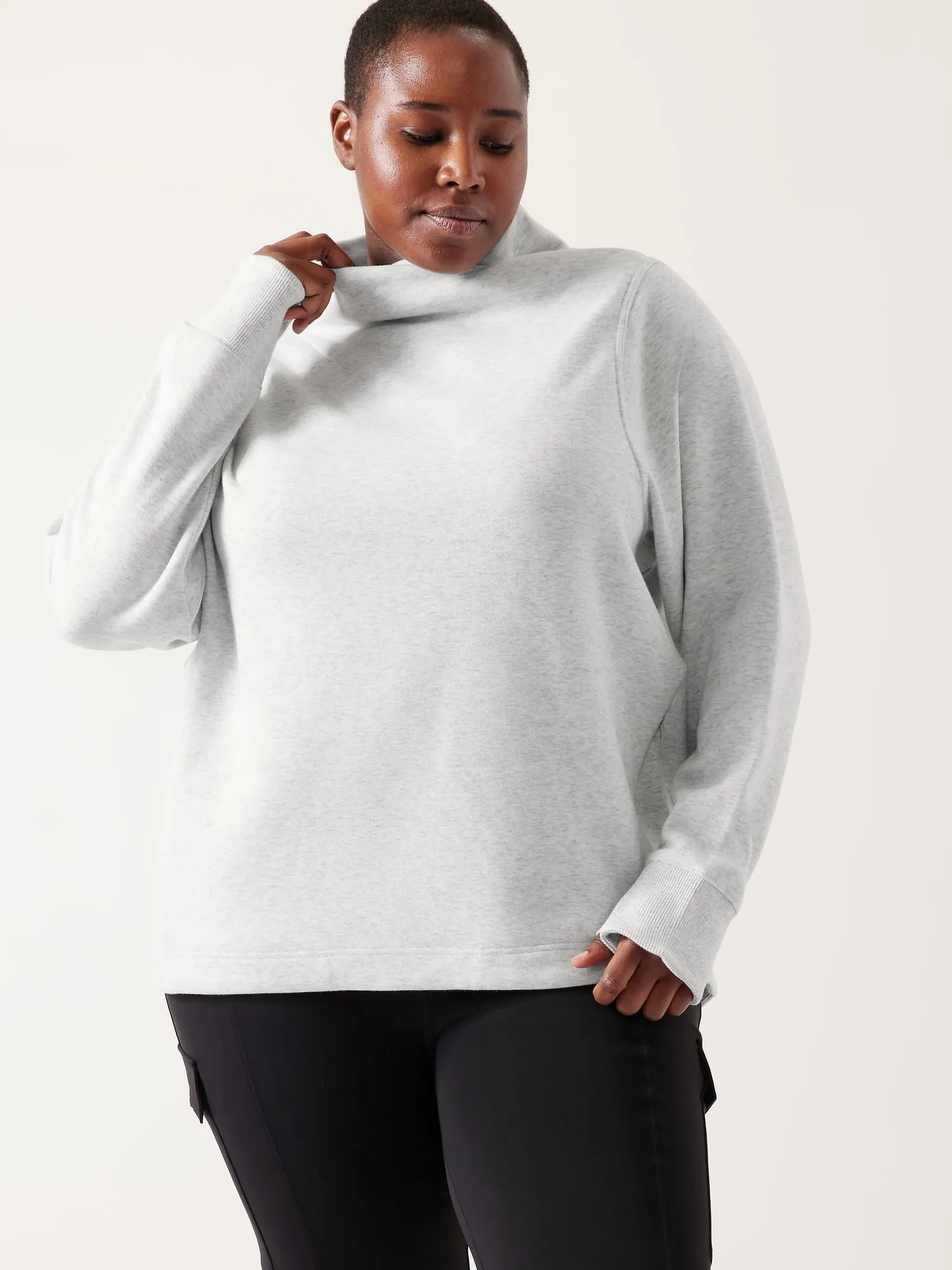 Cozy Karma Twist Neck Sweatshirt