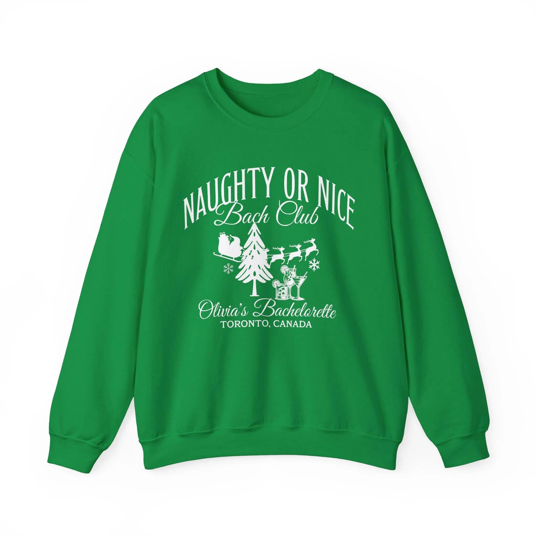 Custom Christmas Bachelorette Sweatshirts, Matching Sweatshirts for Bridesmaids, The Bach Social Club Sweatshirts, Winter Wedding