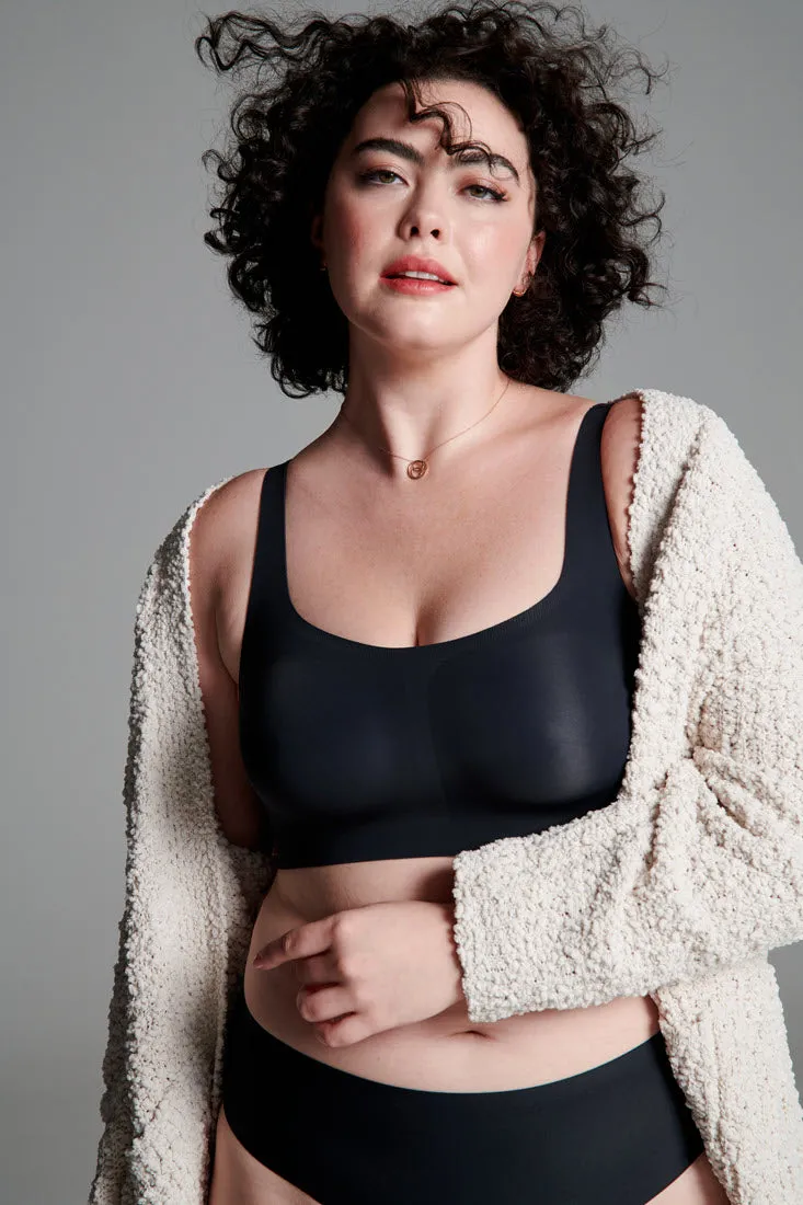 Evelyn & Bobbie Bobbie Black Onyx Scoop Neck No Wire Bra