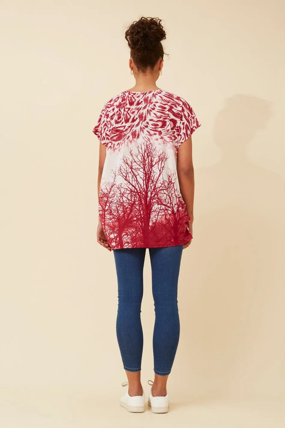 EXCELINA ANIMAL PRINT TOP