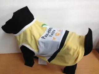 Fetchwear Summer T Shirt - Paw-rona Extra Yellow SALE $1