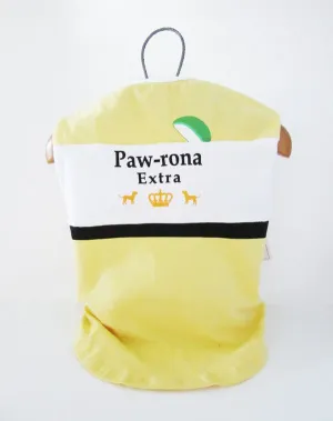 Fetchwear Summer T Shirt - Paw-rona Extra Yellow SALE $1