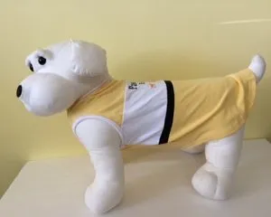 Fetchwear Summer T Shirt - Paw-rona Extra Yellow SALE $1
