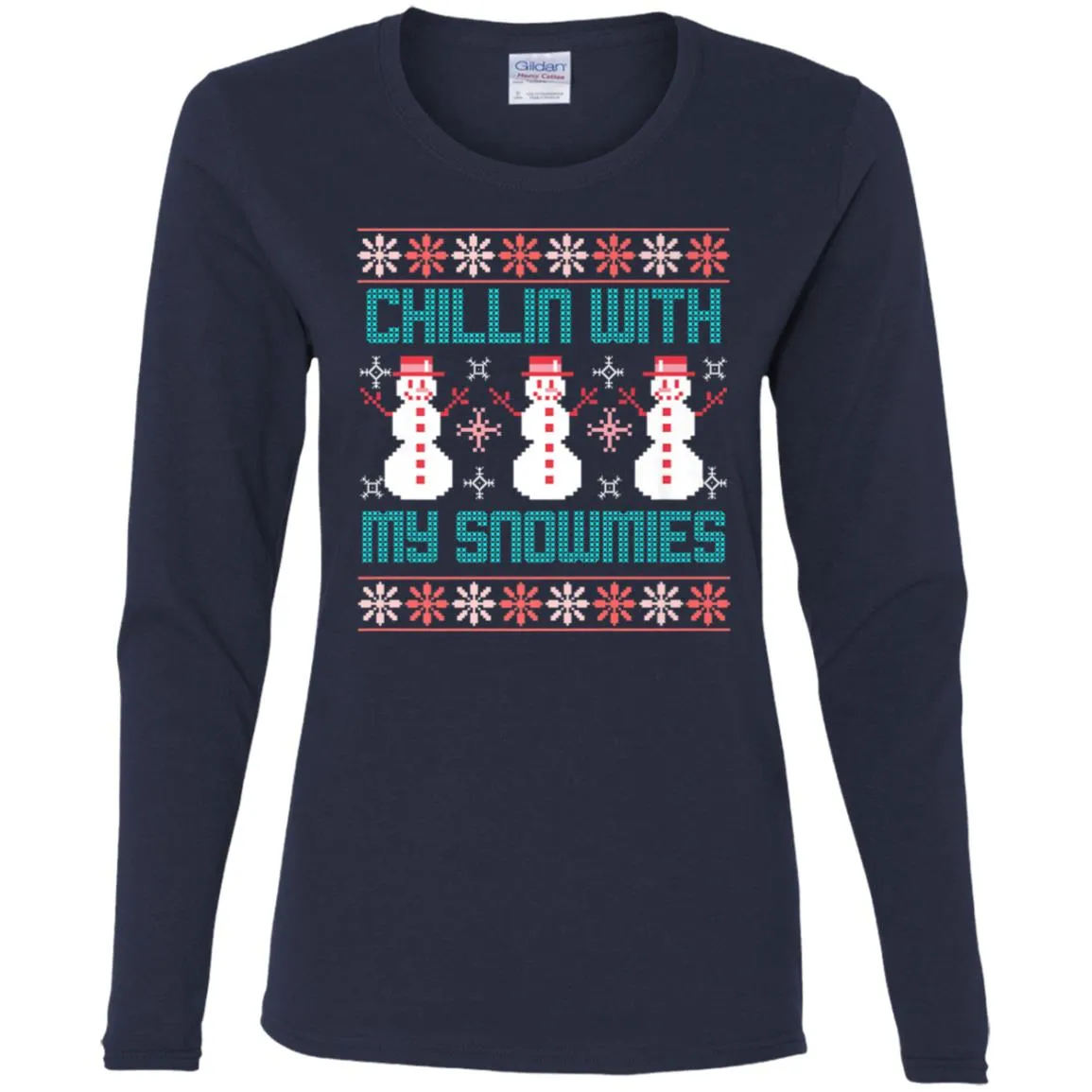 Fun Ugly Christmas Style Women Long Sleeve Shirt