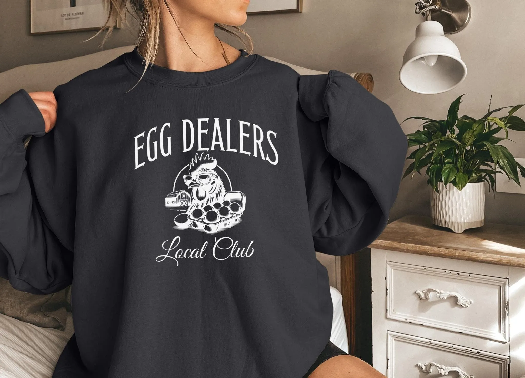 Funny Chicken Sweatshirt, Egg Dealers Sweatshirt, Chicken Social Club Shirt, Farm Sweatshirt, Egg Farmer Gifts, Local Egg Dealer