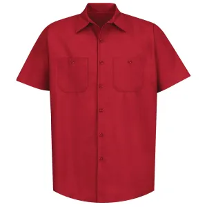 Industrial Work Shirt Short Sleeve - Red