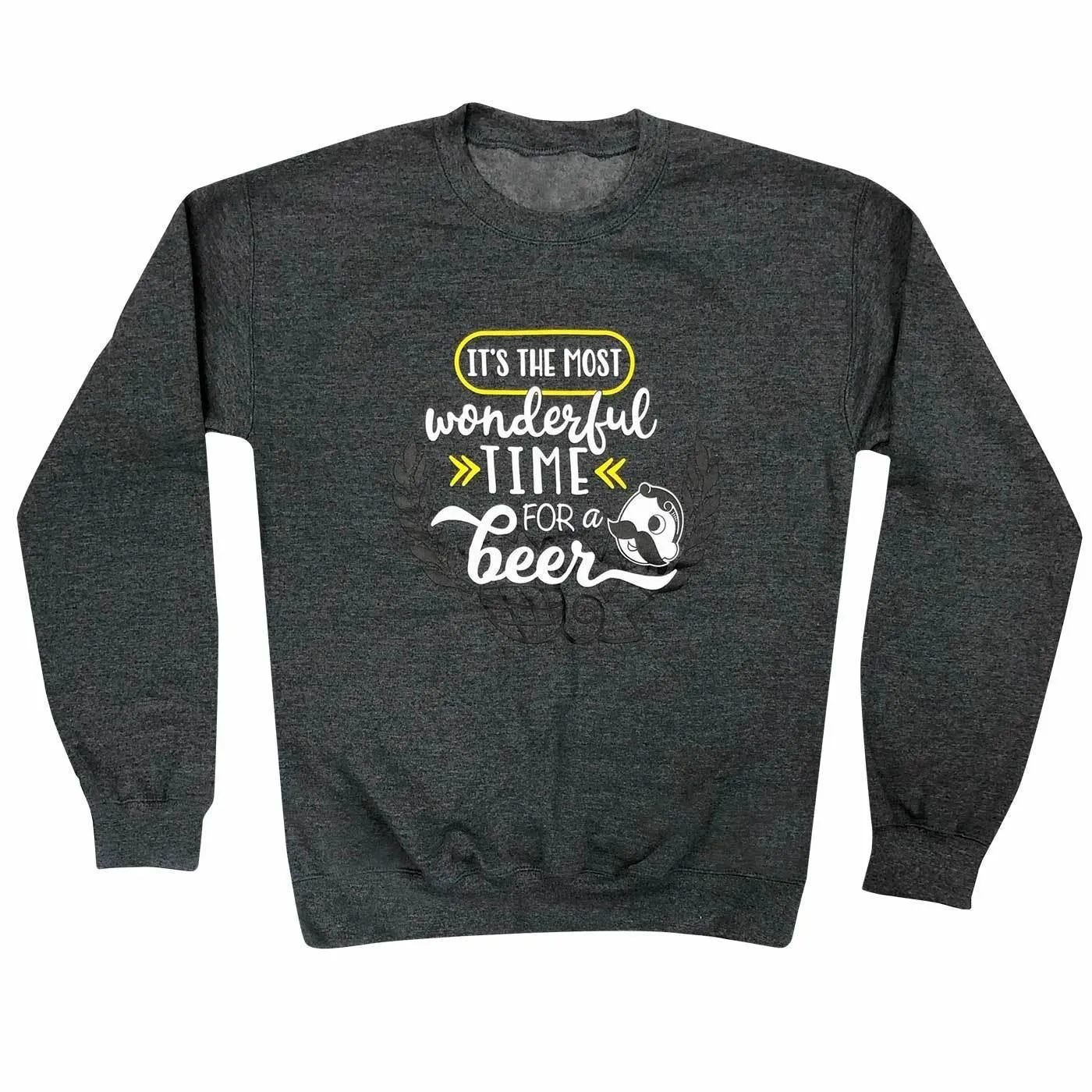 It's The Most Wonderful Time for a Beer (Dark Heather Grey) / Crew Sweatshirt