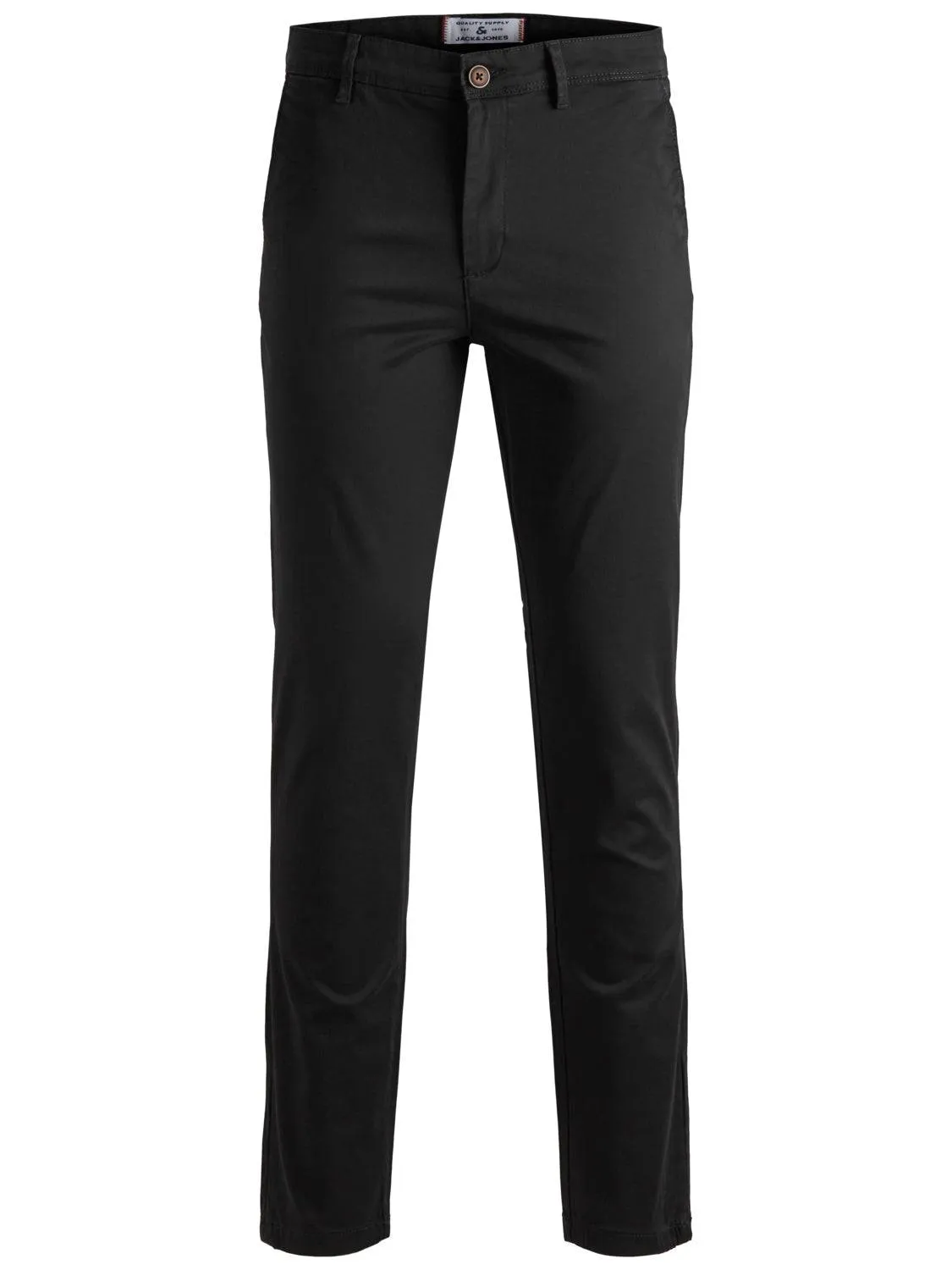 Jack & Jones Mens Marco Bowie Slim Fit Smart Casual Chino Trouser - BLACK