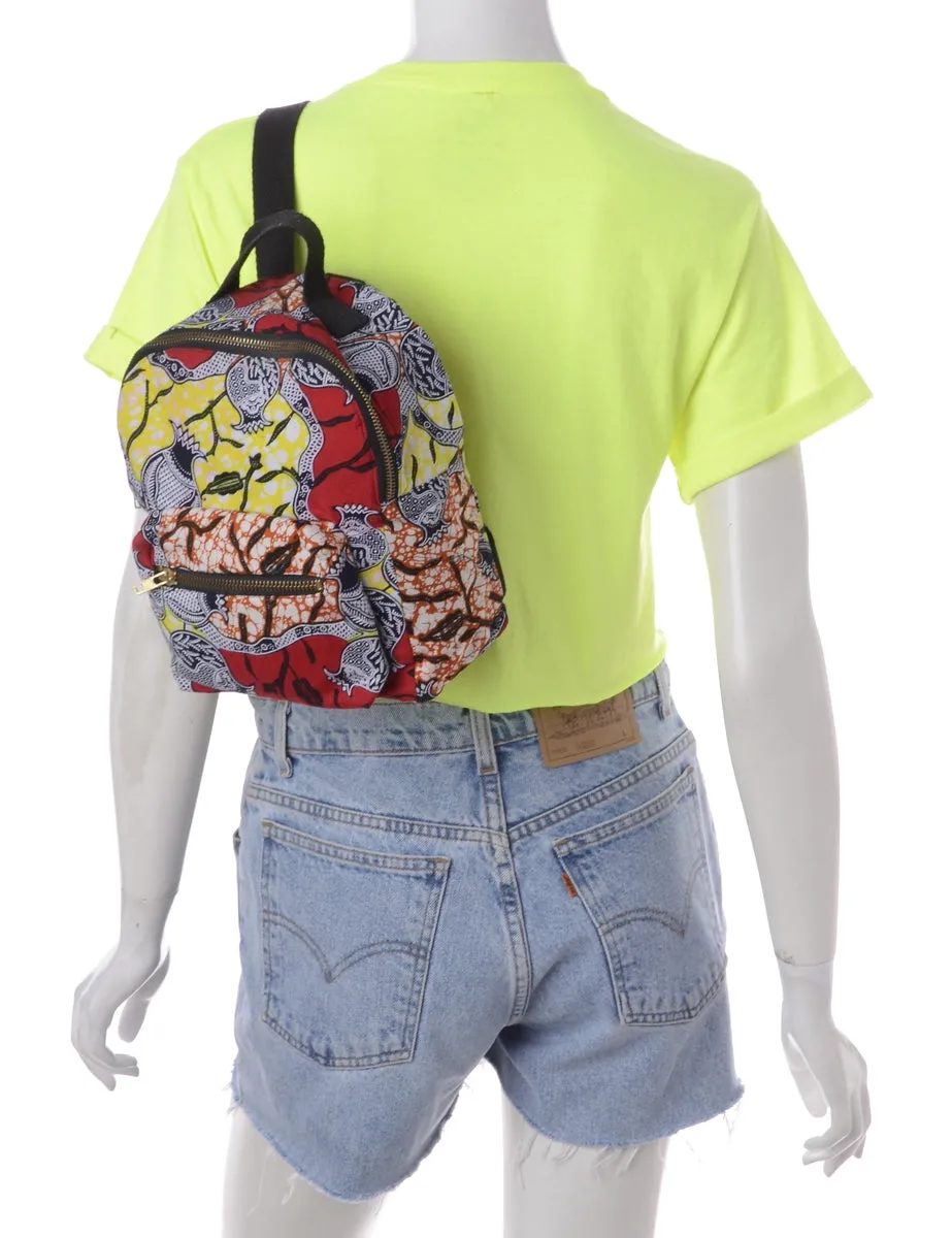 Label Bell Cropped Roll Sleeve T-Shirt