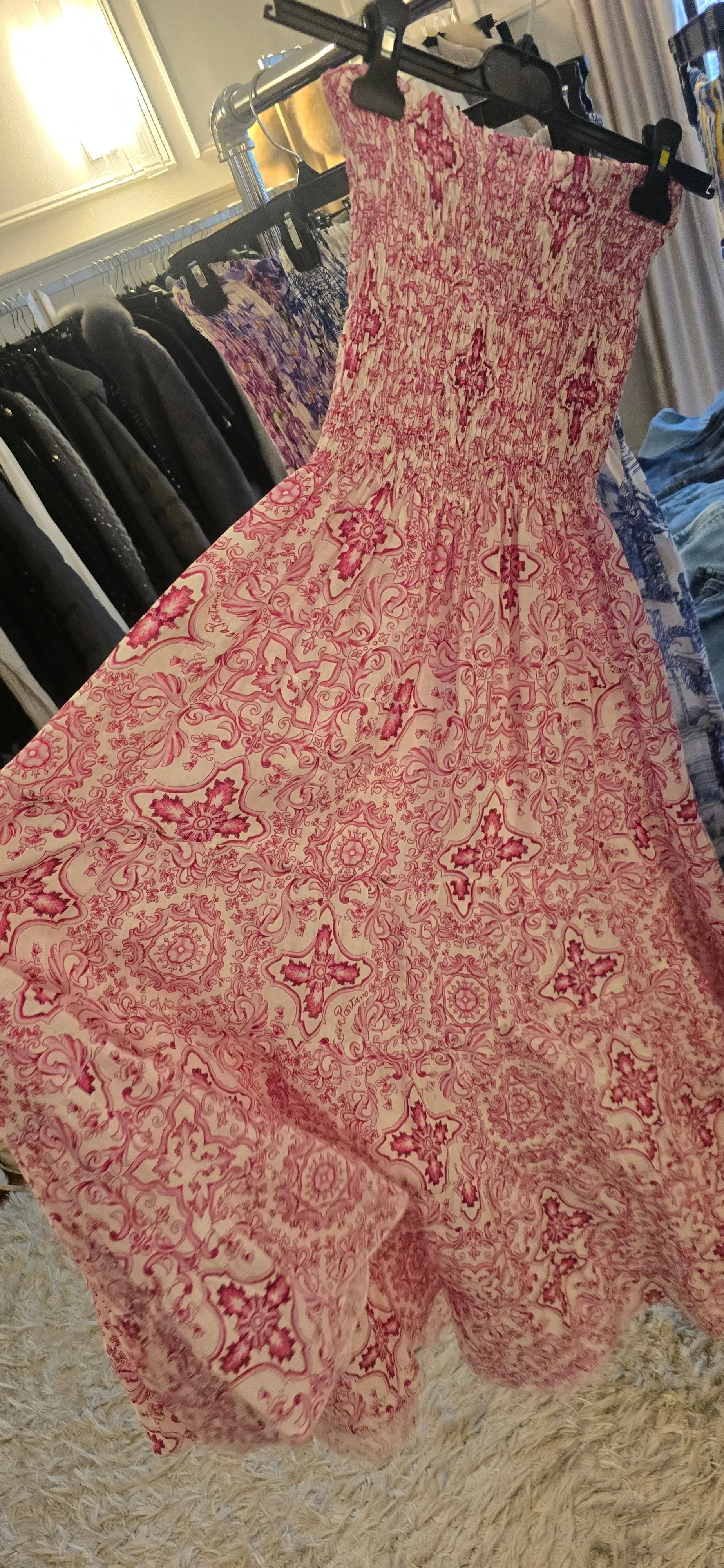 Maxi strapless dress