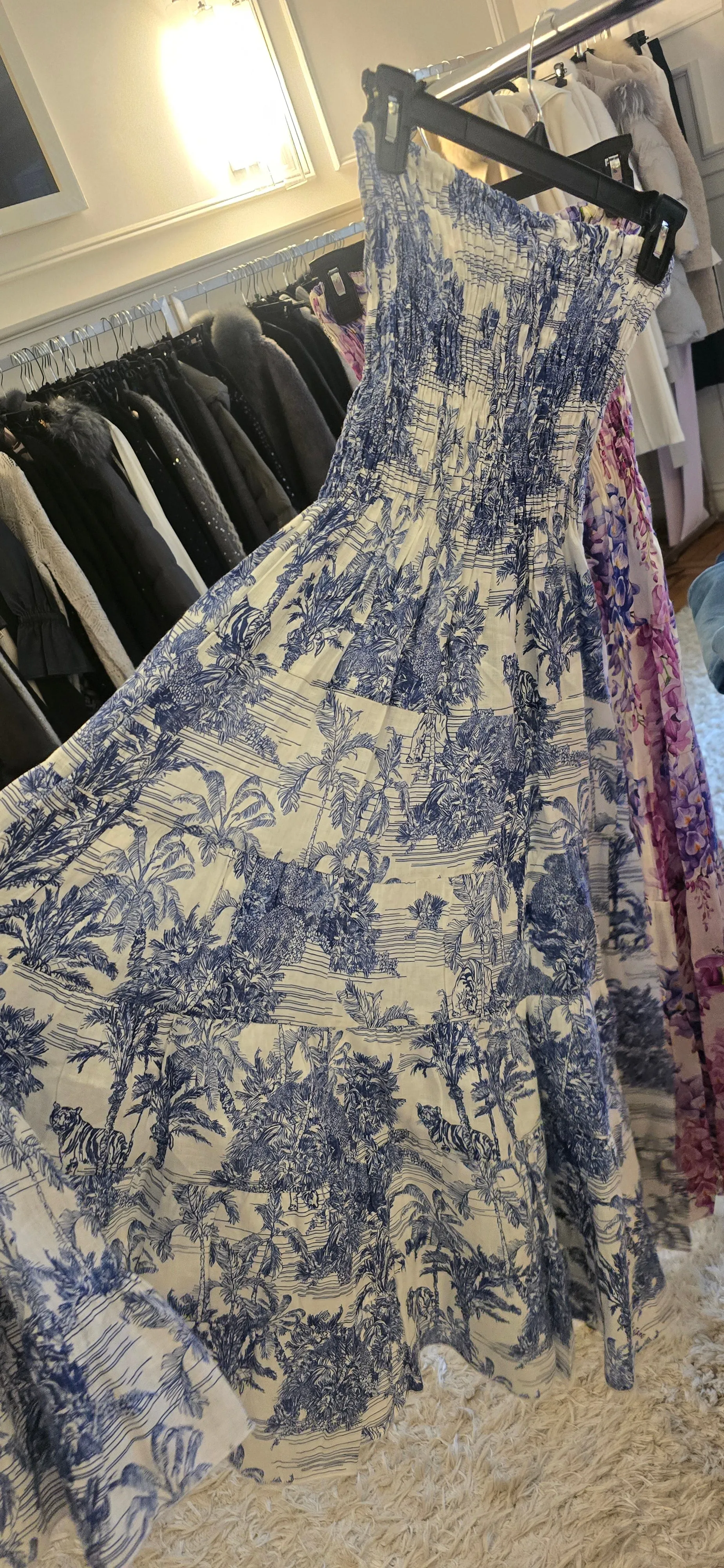 Maxi strapless dress