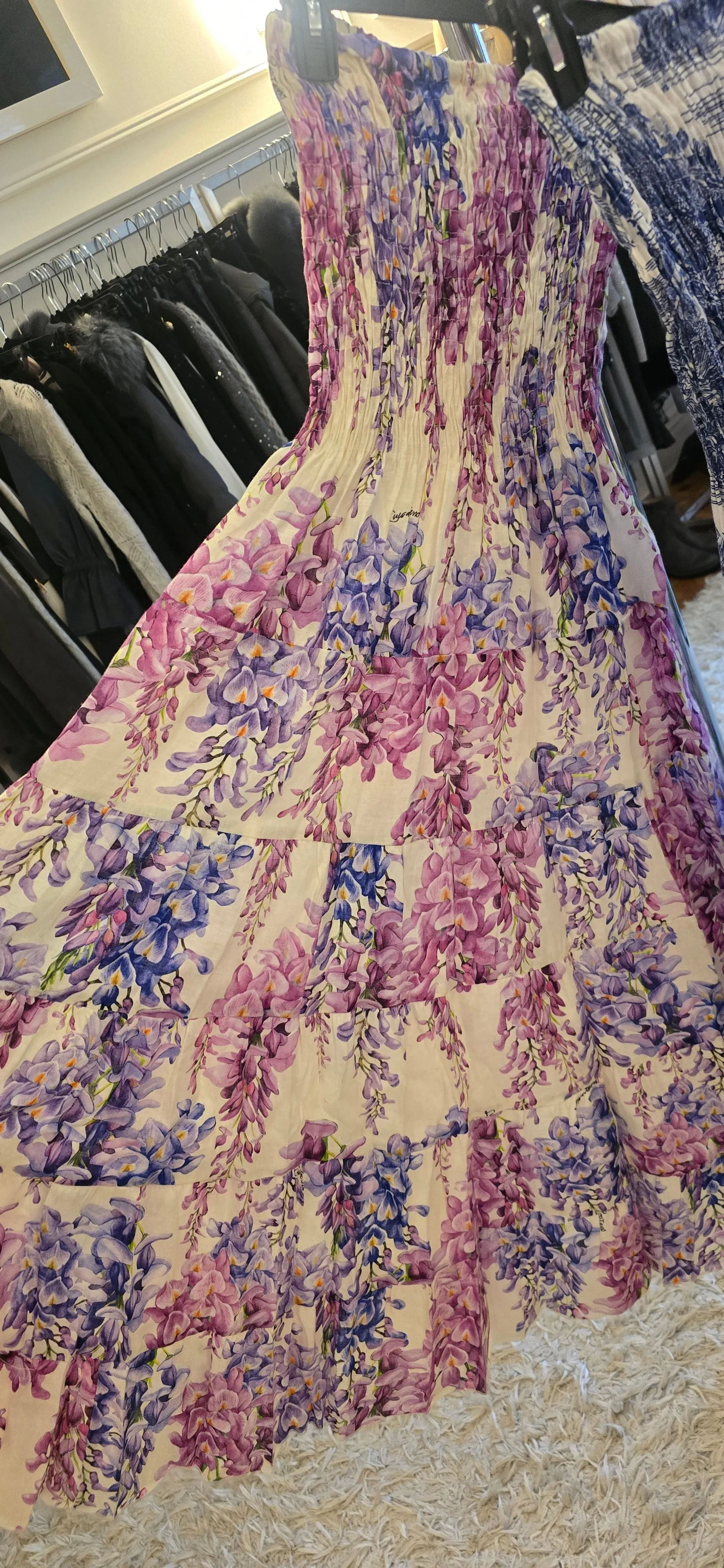 Maxi strapless dress