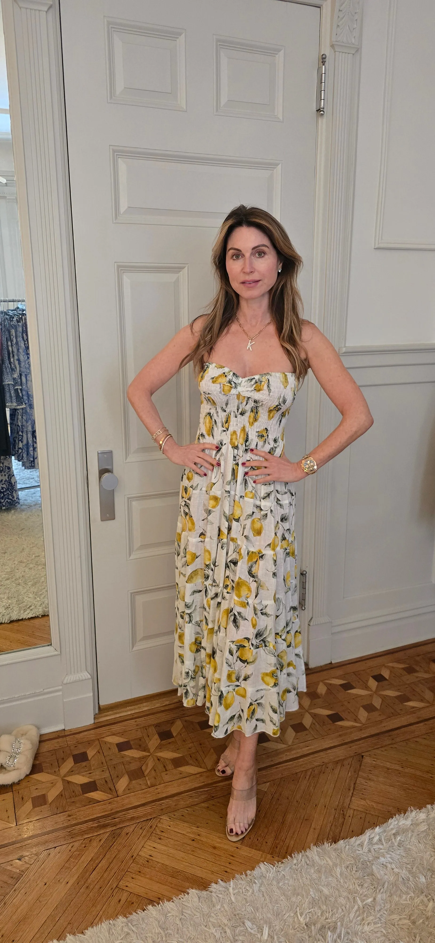 Maxi strapless dress