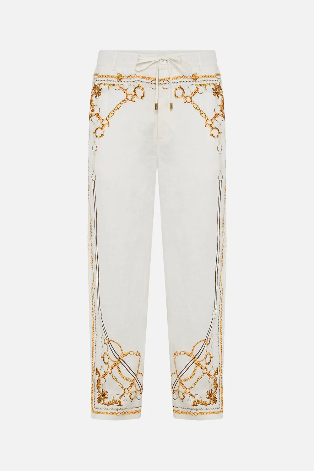 MEN'S WIDE LEG RELAXED LINEN PANT COAST TO COAST
