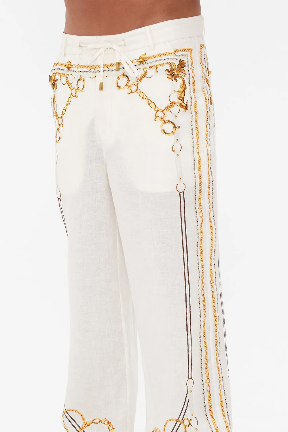 MEN'S WIDE LEG RELAXED LINEN PANT COAST TO COAST