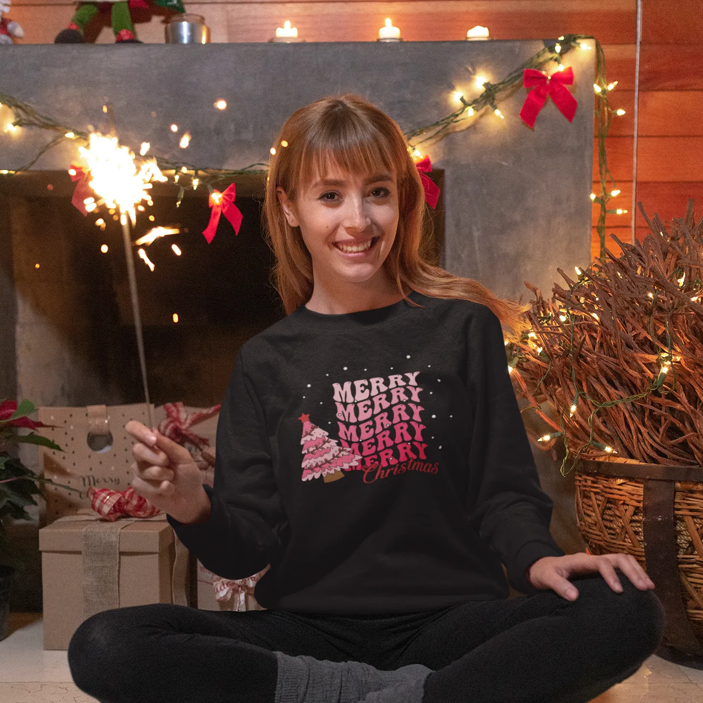 Merry Merry Merry Christmas Sweatshirt, Merry Christmas Sweatshirt, Retro Christmas Sweatshirt,Oversized Women Shirt,Xmas Hoodie,New Year Shirt,Christmas Gift