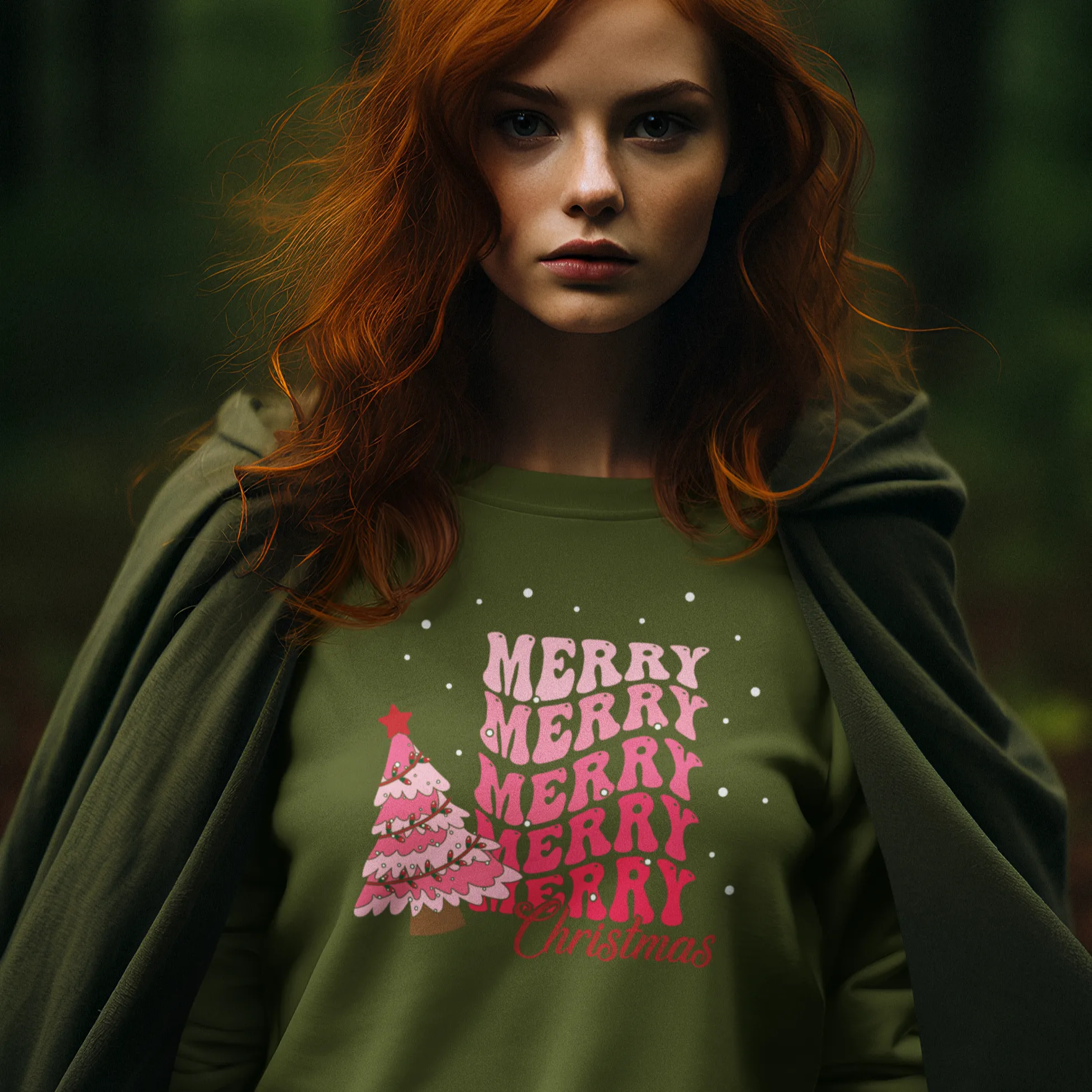 Merry Merry Merry Christmas Sweatshirt, Merry Christmas Sweatshirt, Retro Christmas Sweatshirt,Oversized Women Shirt,Xmas Hoodie,New Year Shirt,Christmas Gift