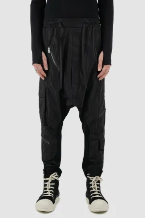 Nylon Low Crotch Trousers