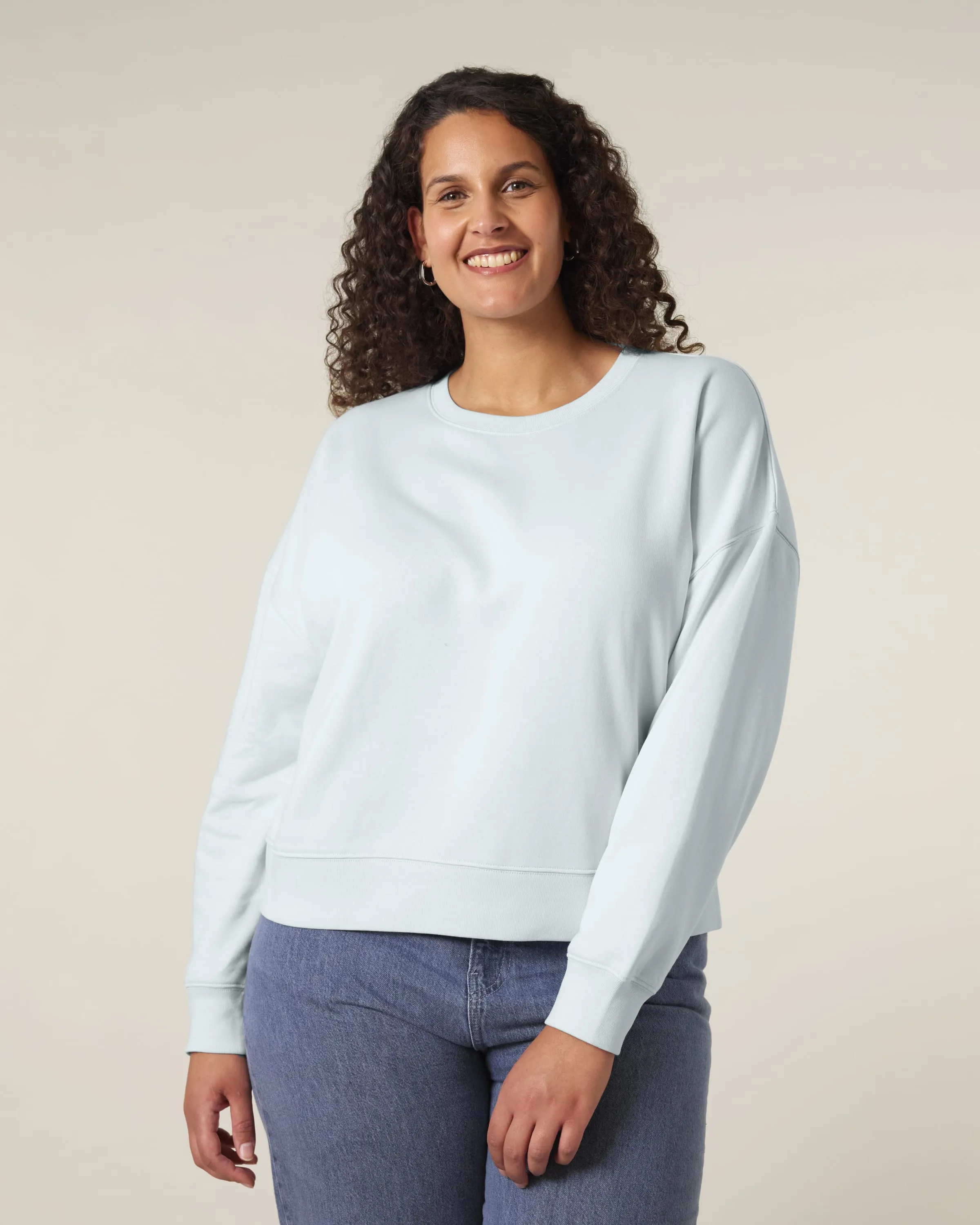 Organic Dropped Shoulder Sweatshirt: Womens