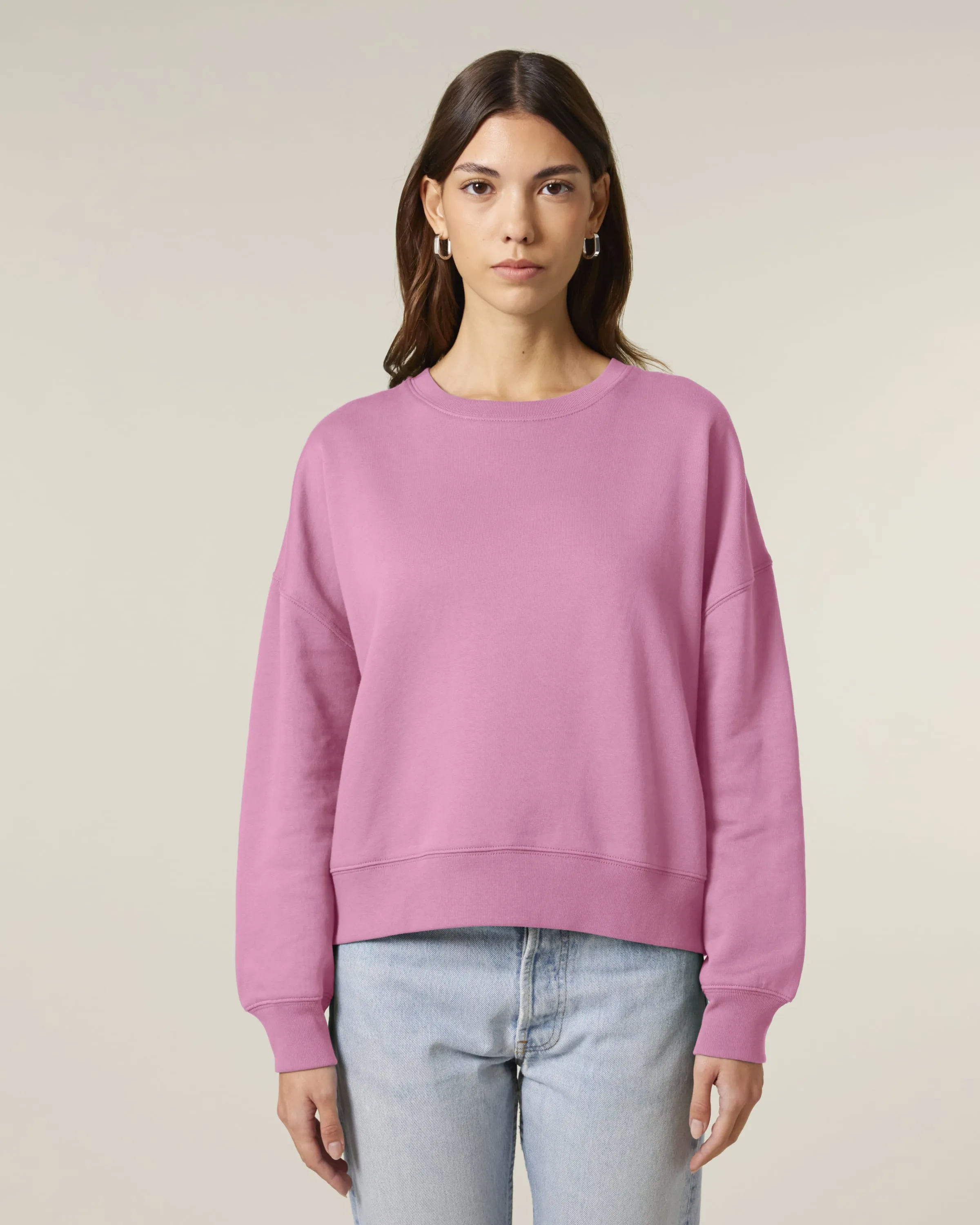 Organic Dropped Shoulder Sweatshirt: Womens