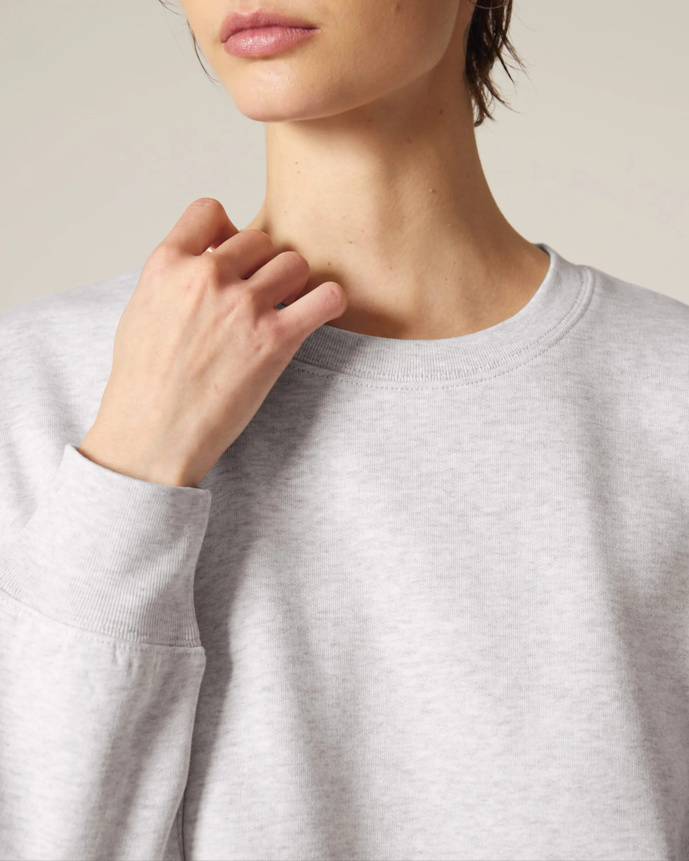 Organic Dropped Shoulder Sweatshirt: Womens