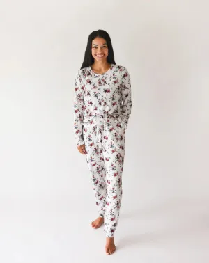 Posh Peanut Philippa Women's Long Sleeve Scoop Neck & Jogger Pants Pajama
