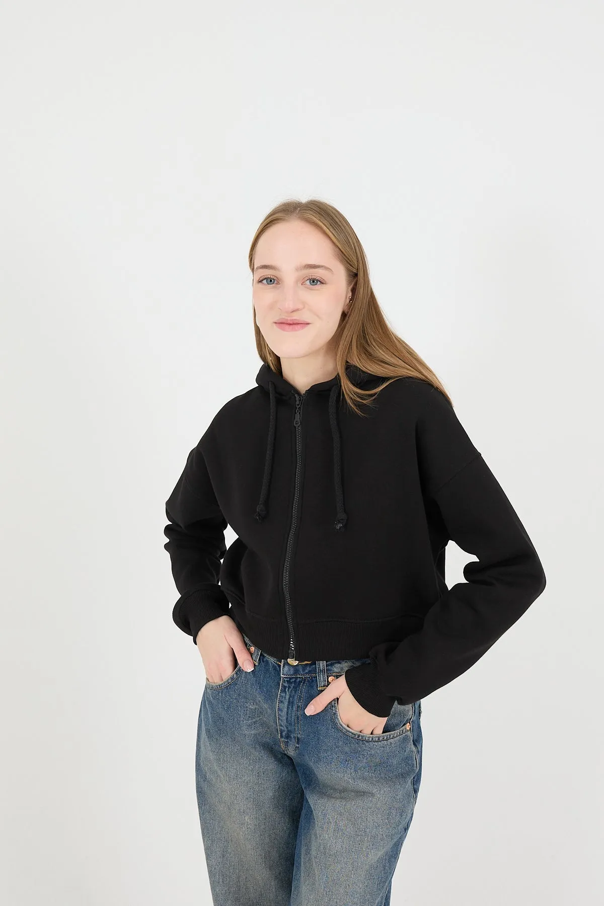 Raised Zipper Sweatshirt