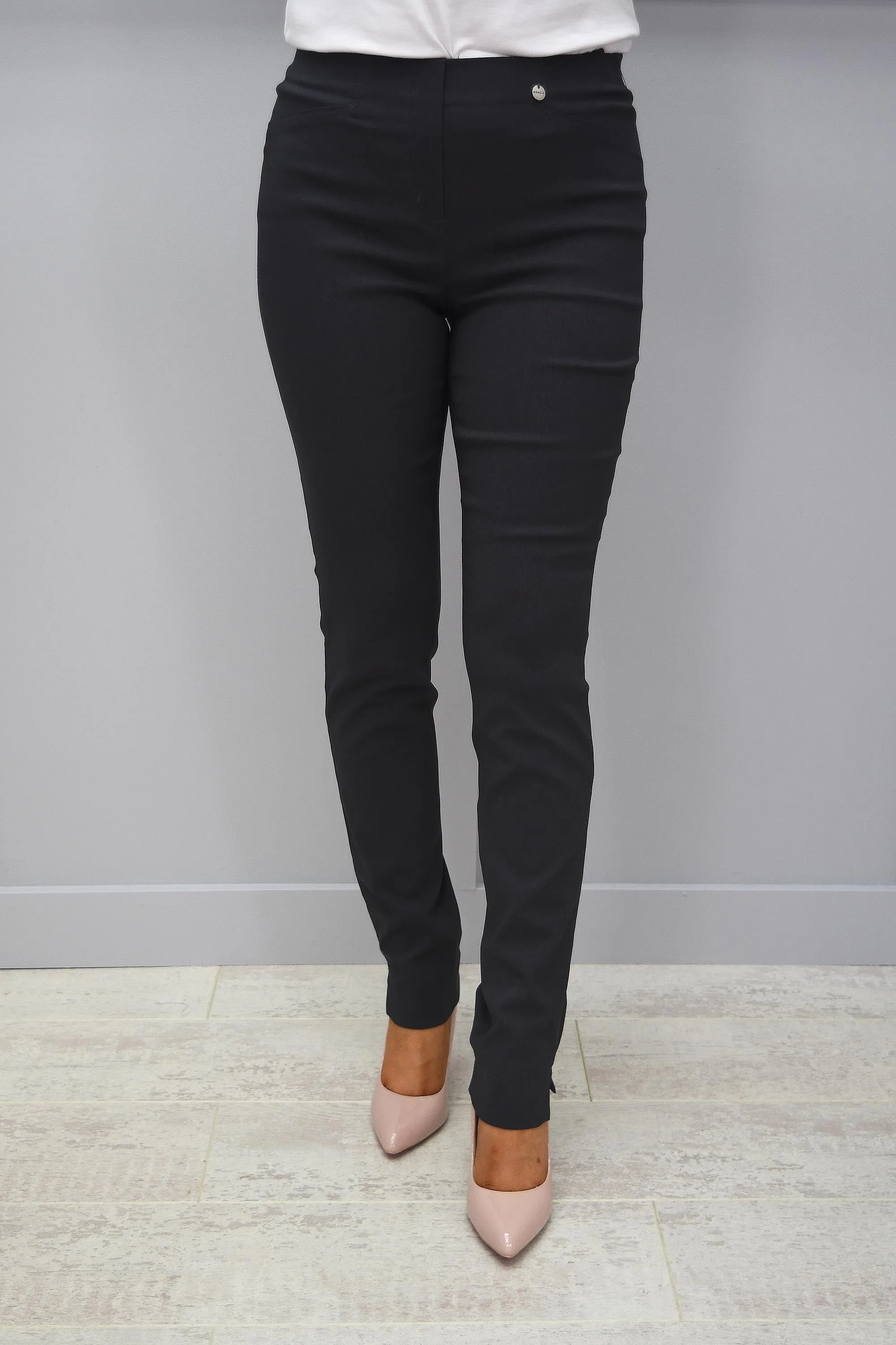 Robell Rose Super Slim Grey Trousers - 51673 5499 97