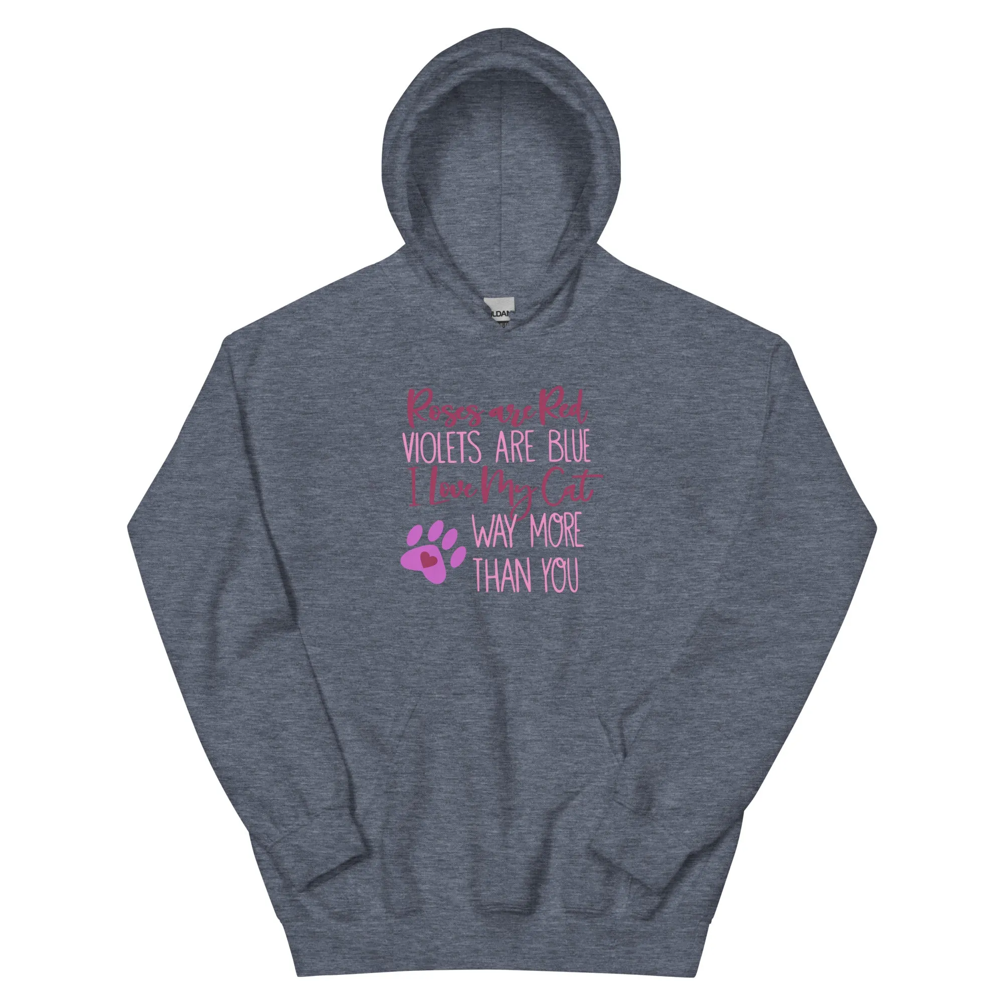 Roses Are Red Cat Hoodie