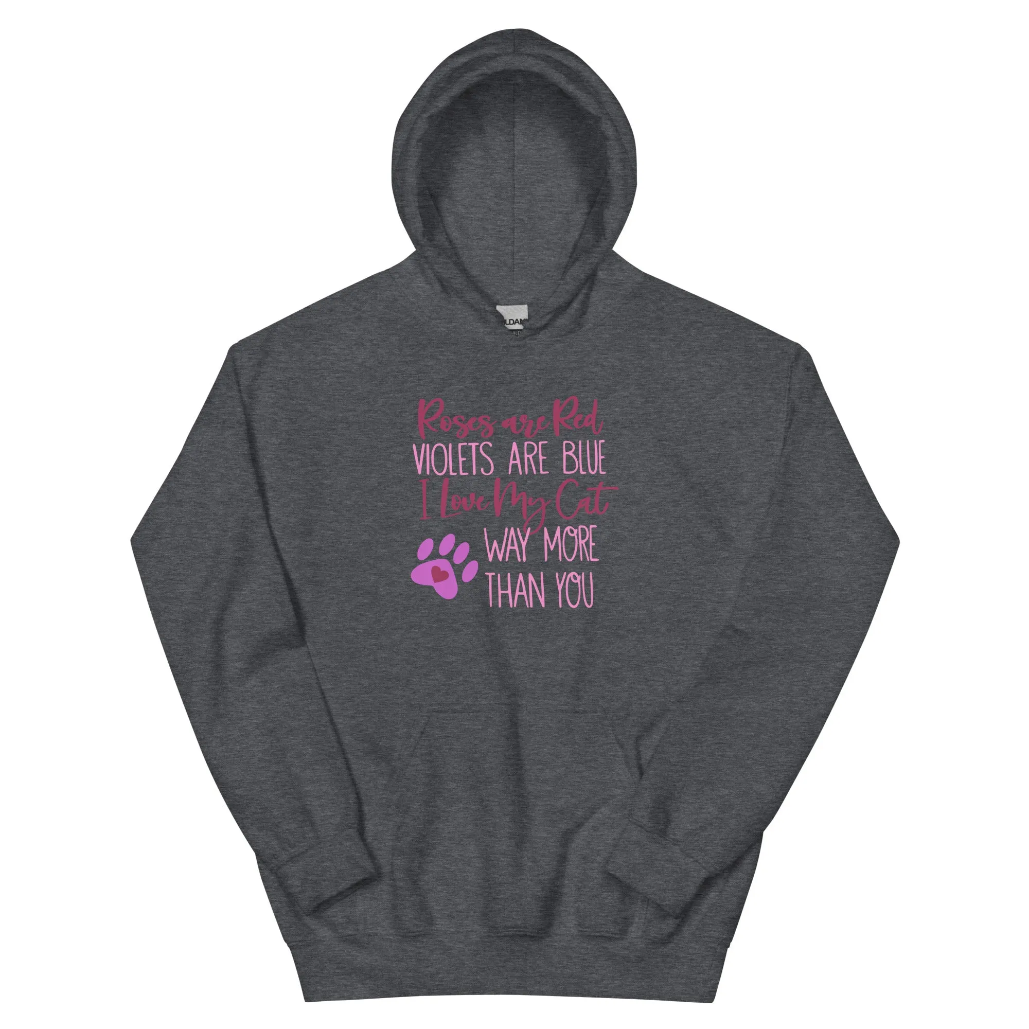 Roses Are Red Cat Hoodie