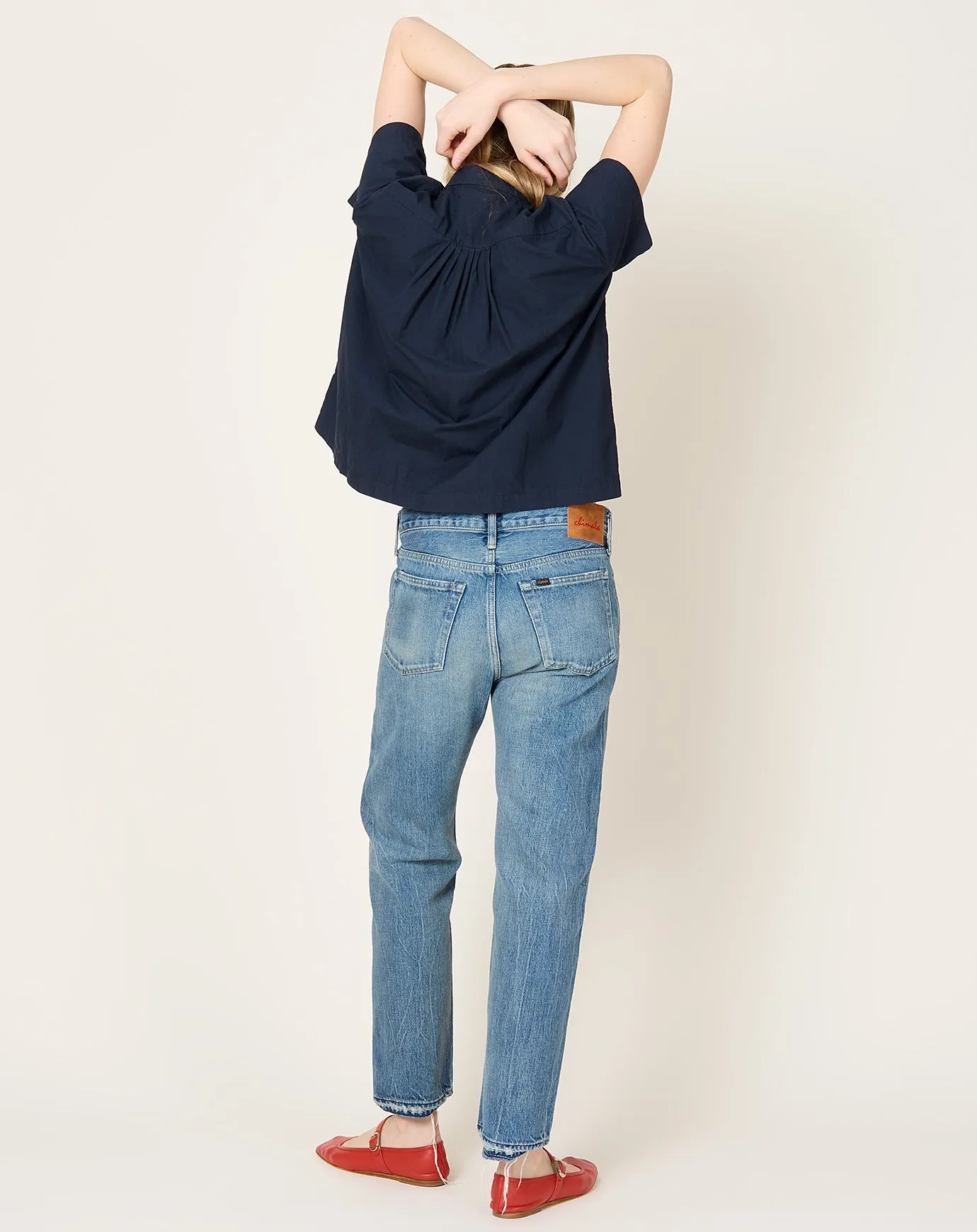 Selvedge Denim Vintage Straight Cut in Used Medium