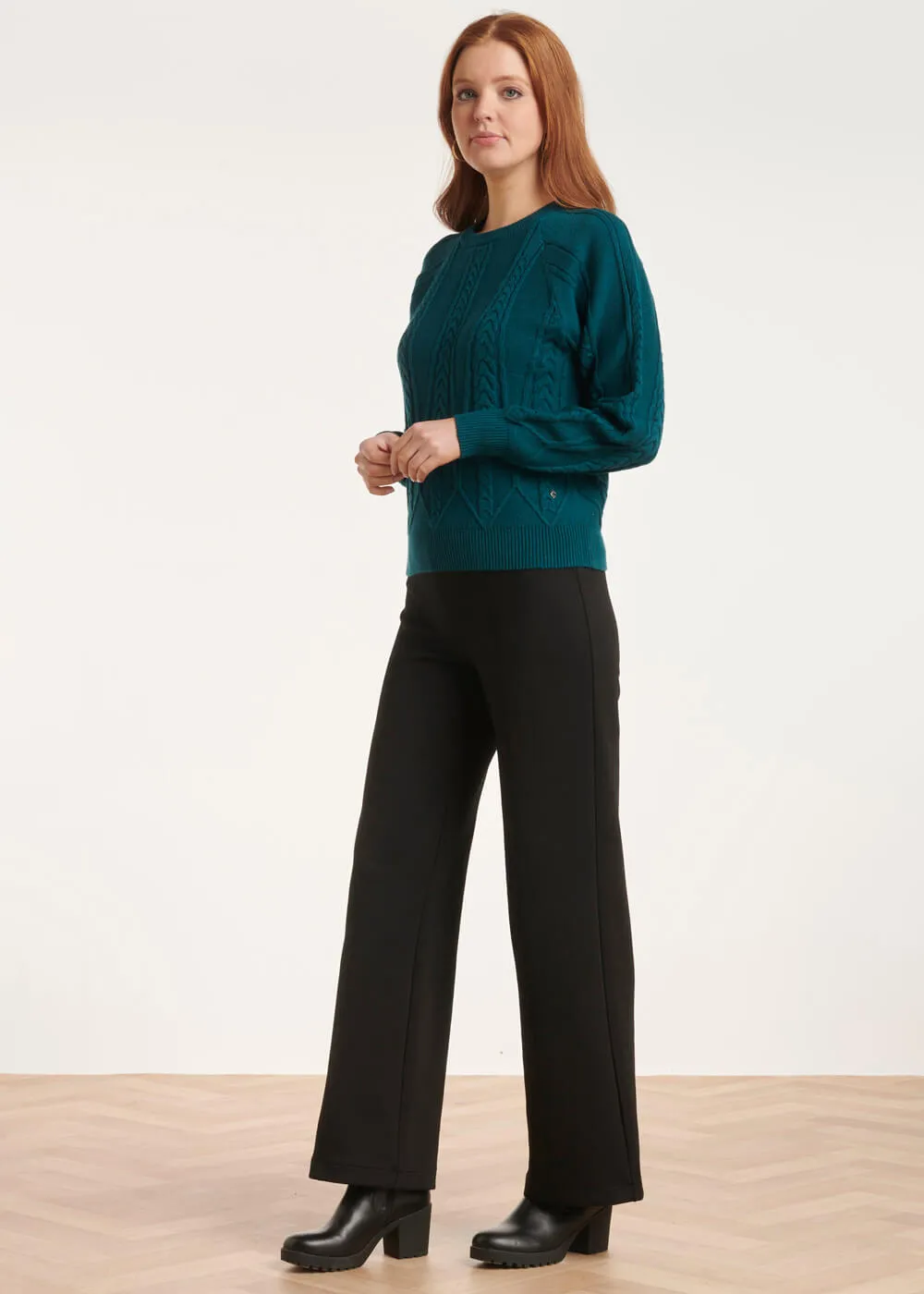 Smashed Lemon Rise and Shine Sweater Petrol