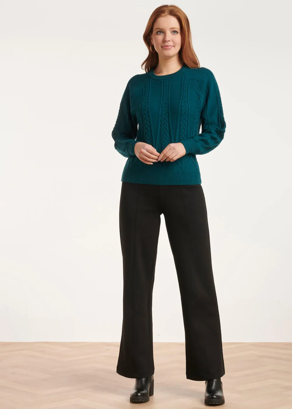 Smashed Lemon Rise and Shine Sweater Petrol