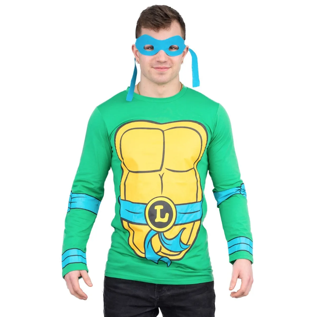 TMNT Long Sleeves Costume T-shirt & Eye Mask