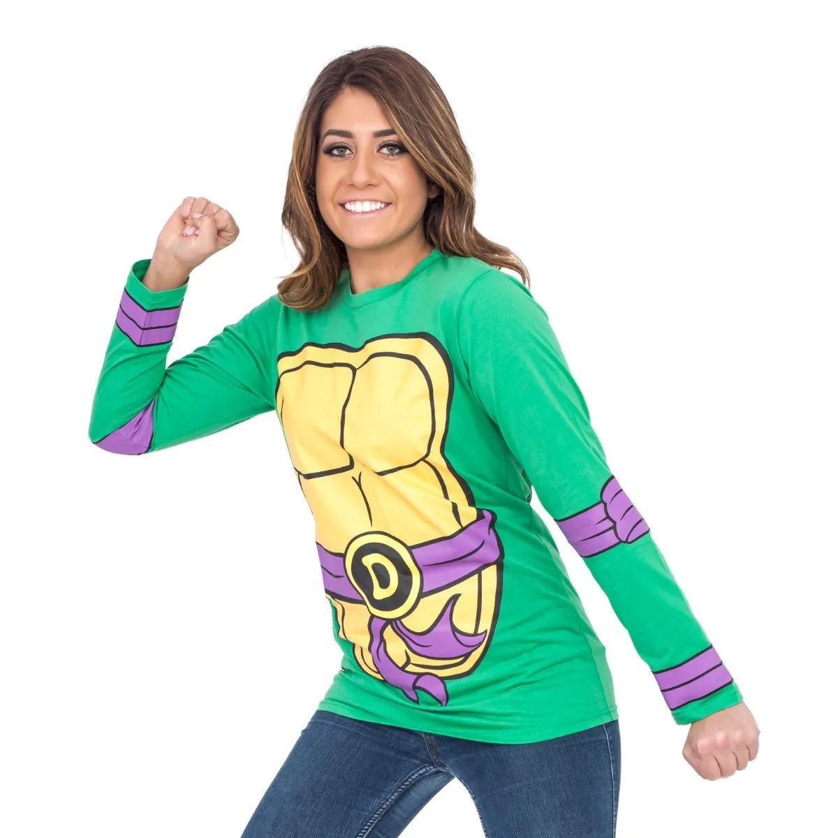 TMNT Long Sleeves Costume T-shirt & Eye Mask
