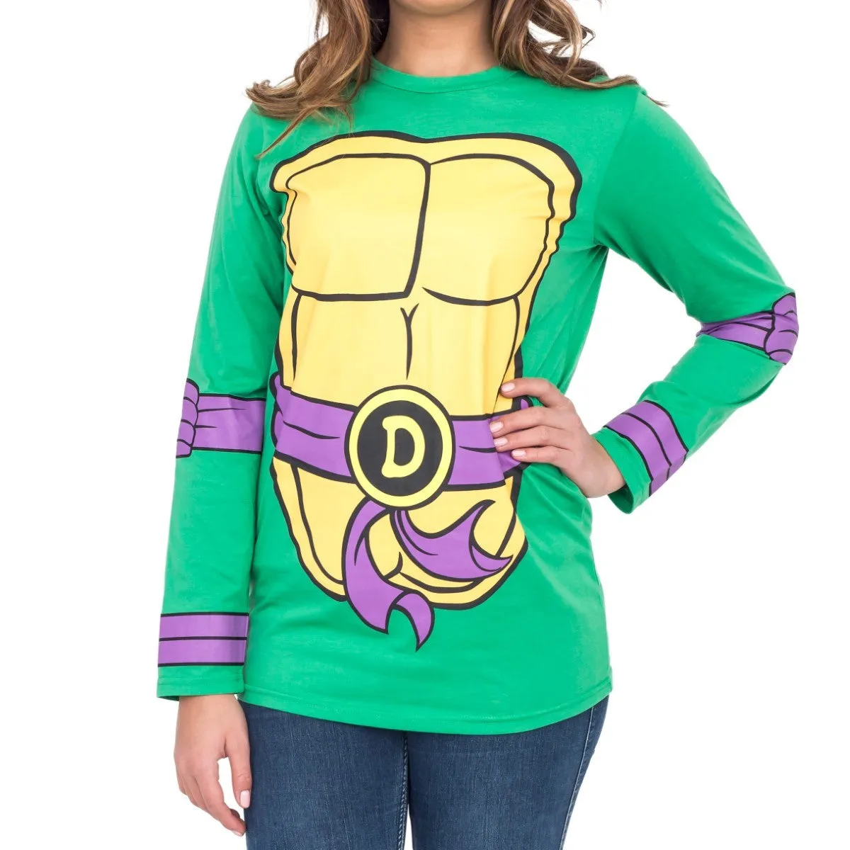 TMNT Long Sleeves Costume T-shirt & Eye Mask