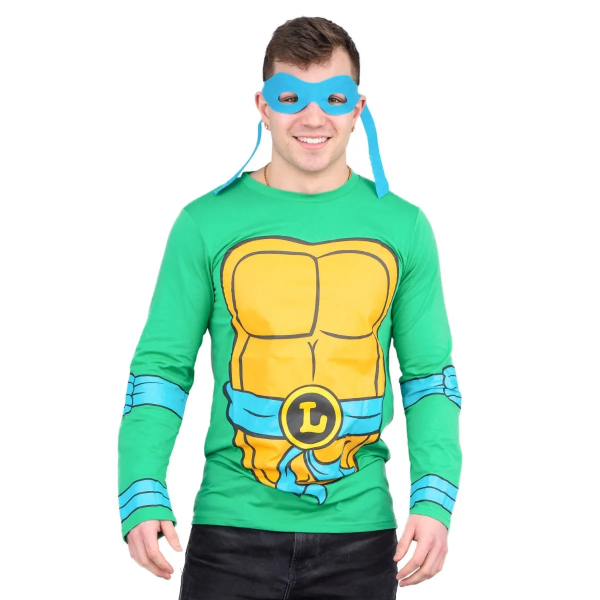 TMNT Long Sleeves Costume T-shirt & Eye Mask