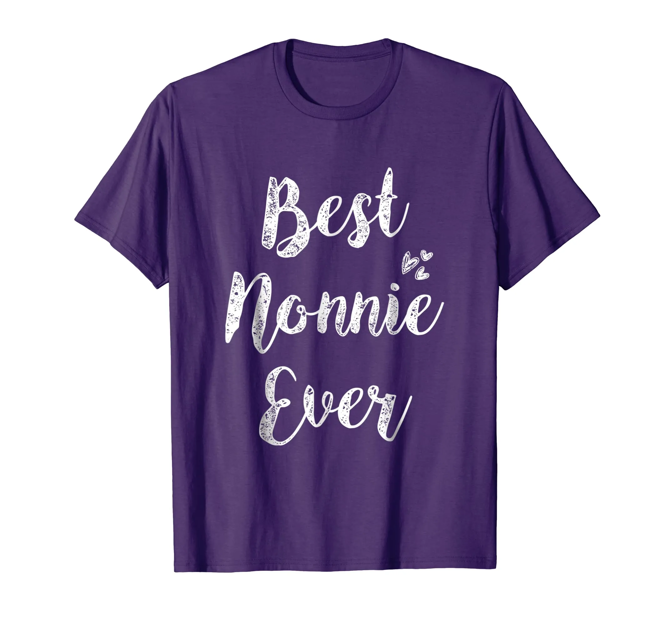 Womens Best Nonnie Ever T-Shirt Fun Cute Mother Day Gift Tee