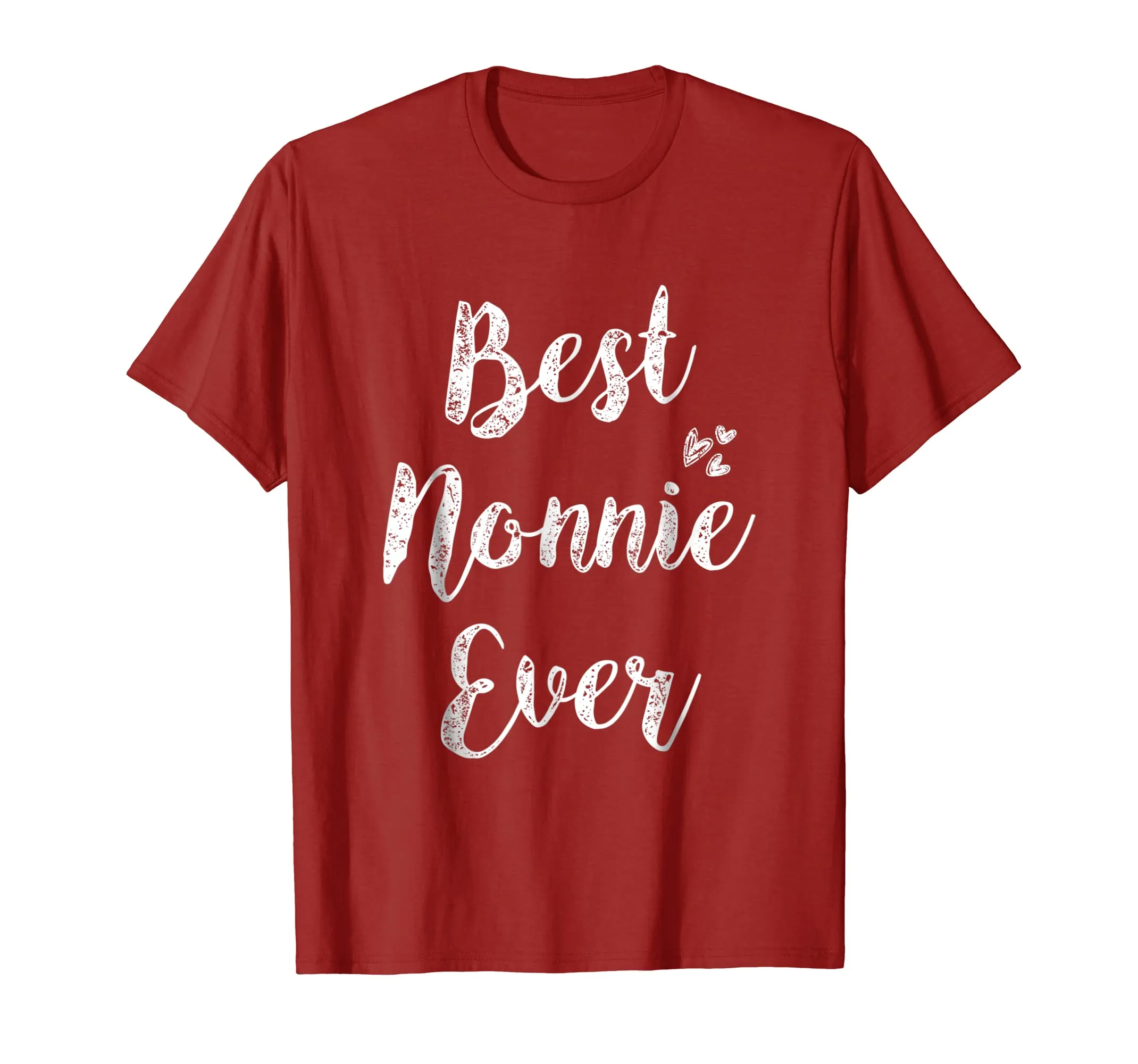Womens Best Nonnie Ever T-Shirt Fun Cute Mother Day Gift Tee