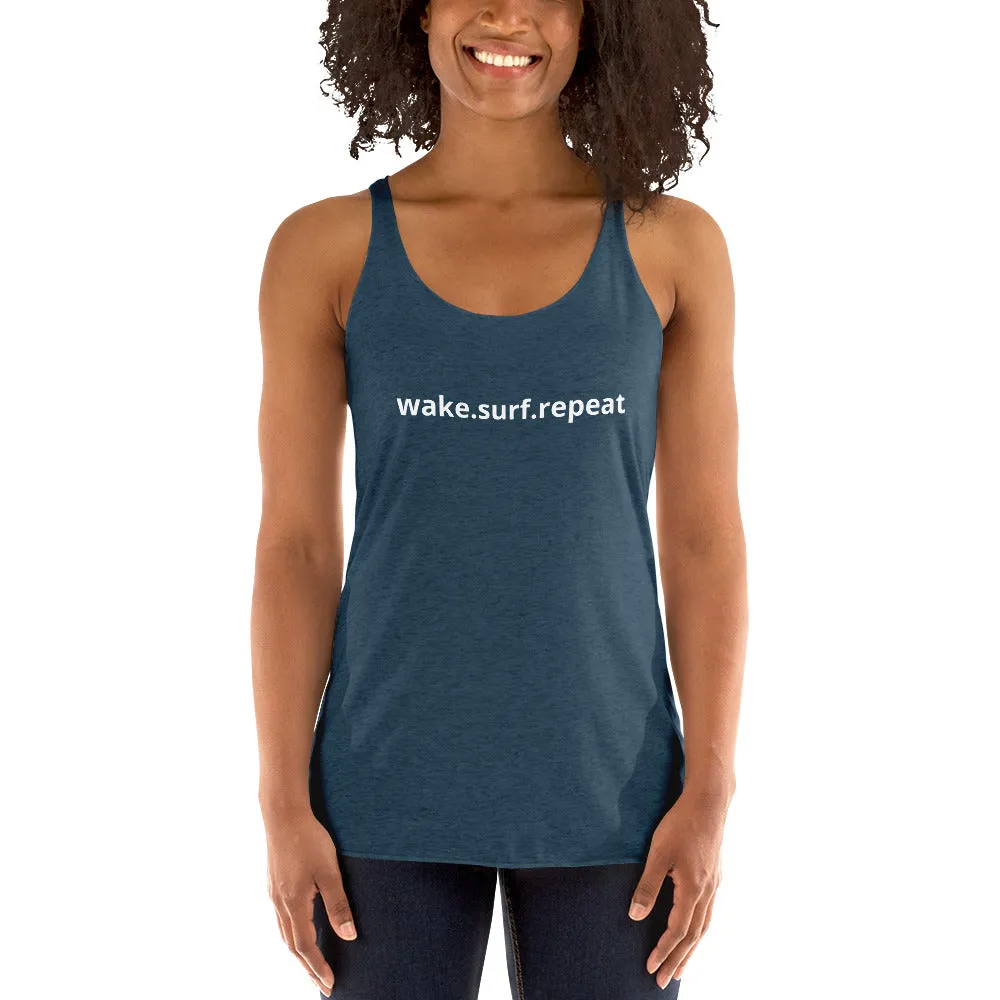 Women's wake.surf.repeat Tank w/ seattlewake on the back
