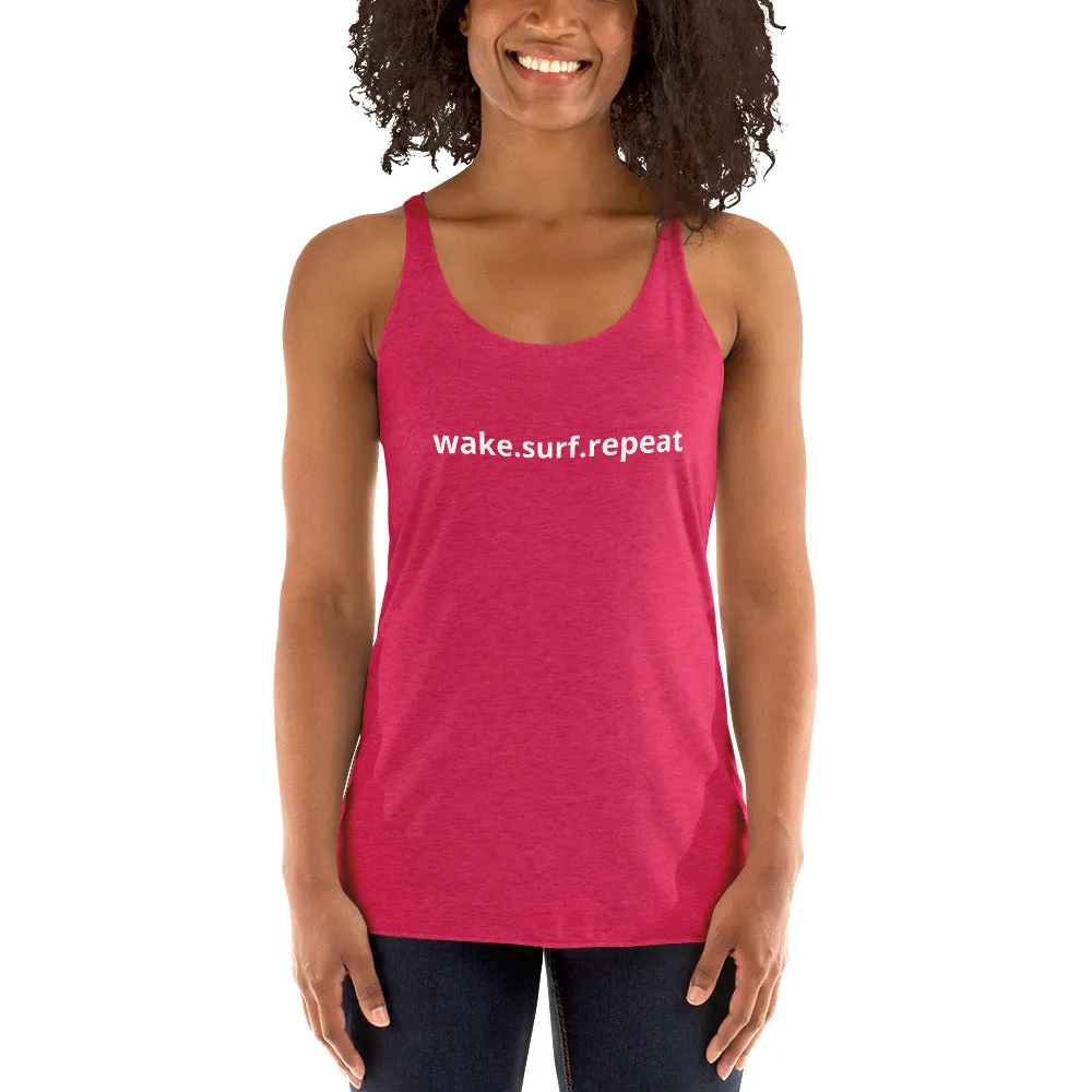 Women's wake.surf.repeat Tank w/ seattlewake on the back